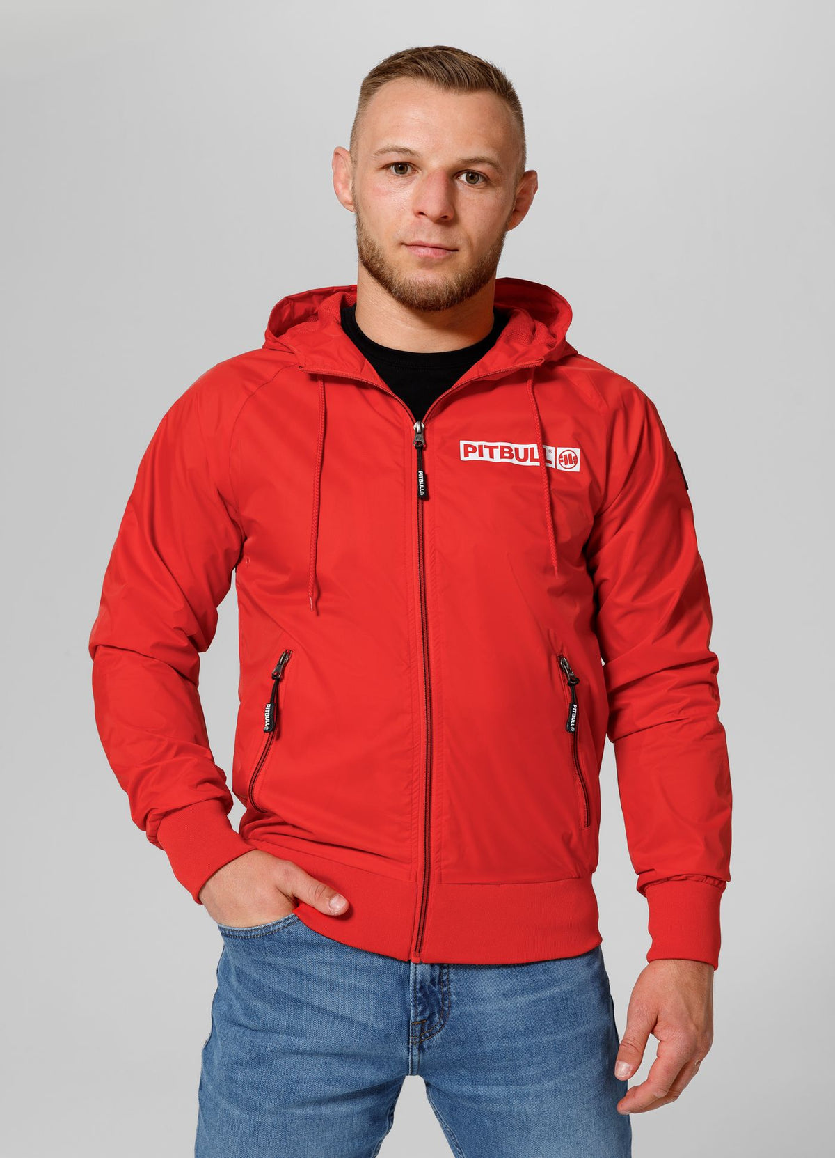 Men&#39;s transitional hooded jacket Athletic Logo