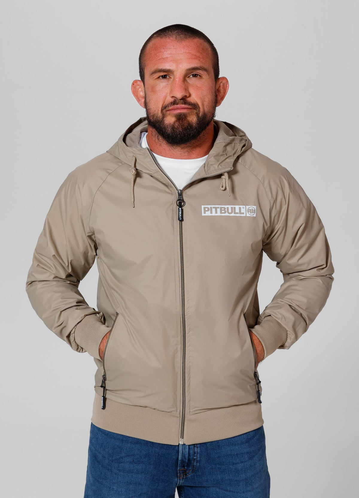 Men&#39;s transitional hooded jacket Athletic Logo