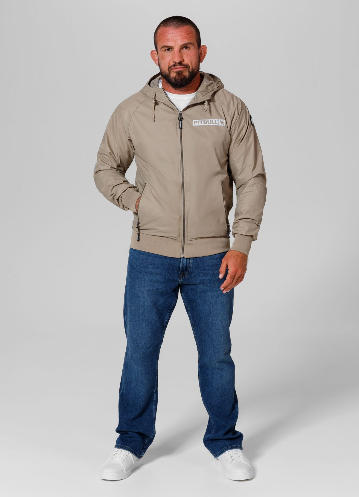 Men&#39;s transitional hooded jacket Athletic Logo