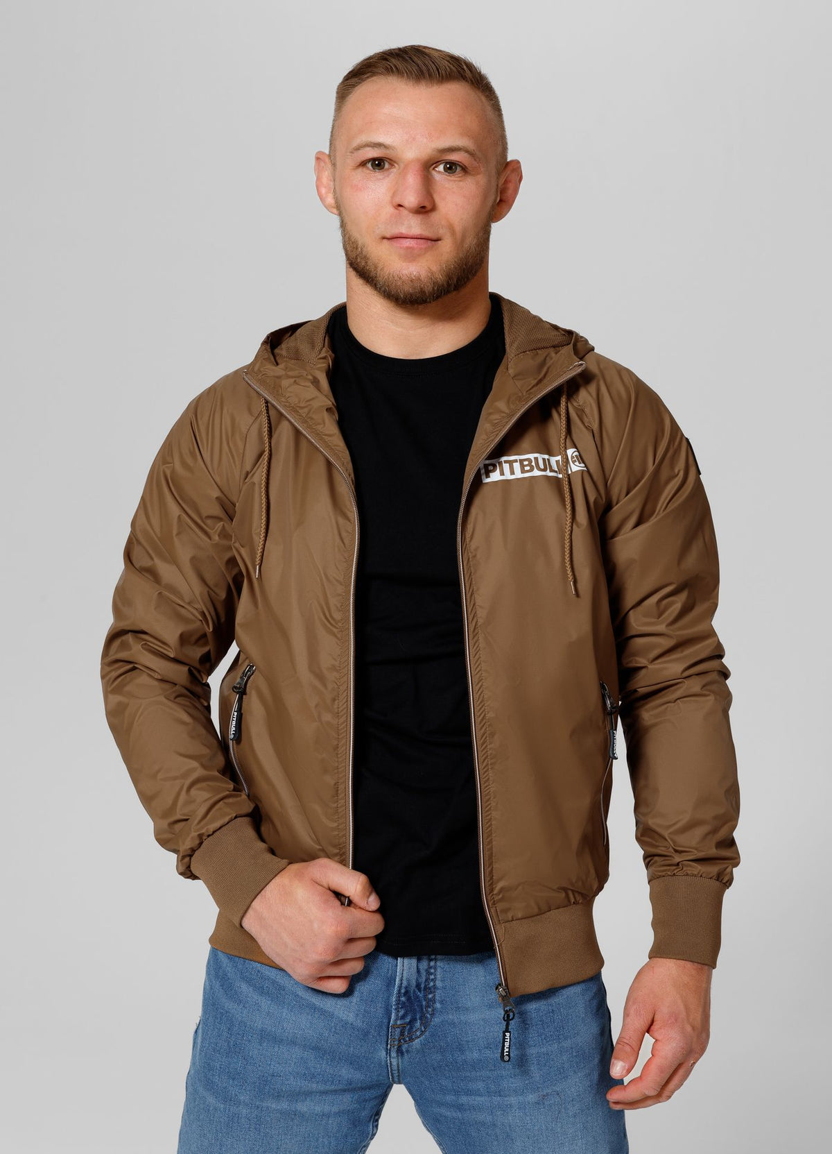 Men&#39;s transitional hooded jacket Athletic Logo