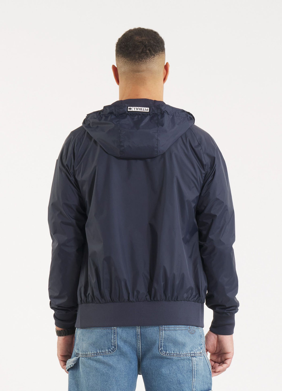 Men&#39;s hooded jacket Athletic Logo - Navy