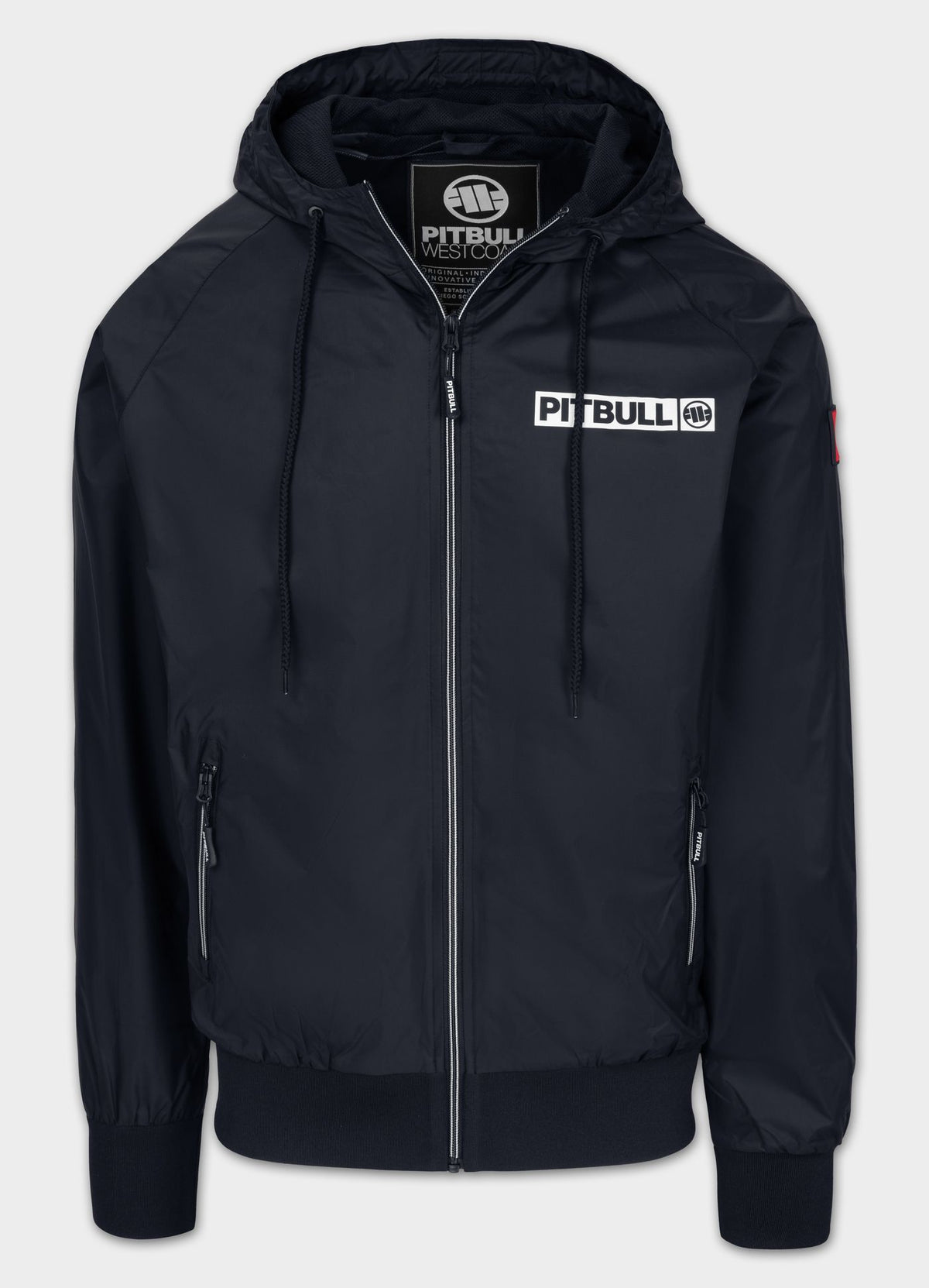 Men's hooded jacket Athletic Logo - Navy