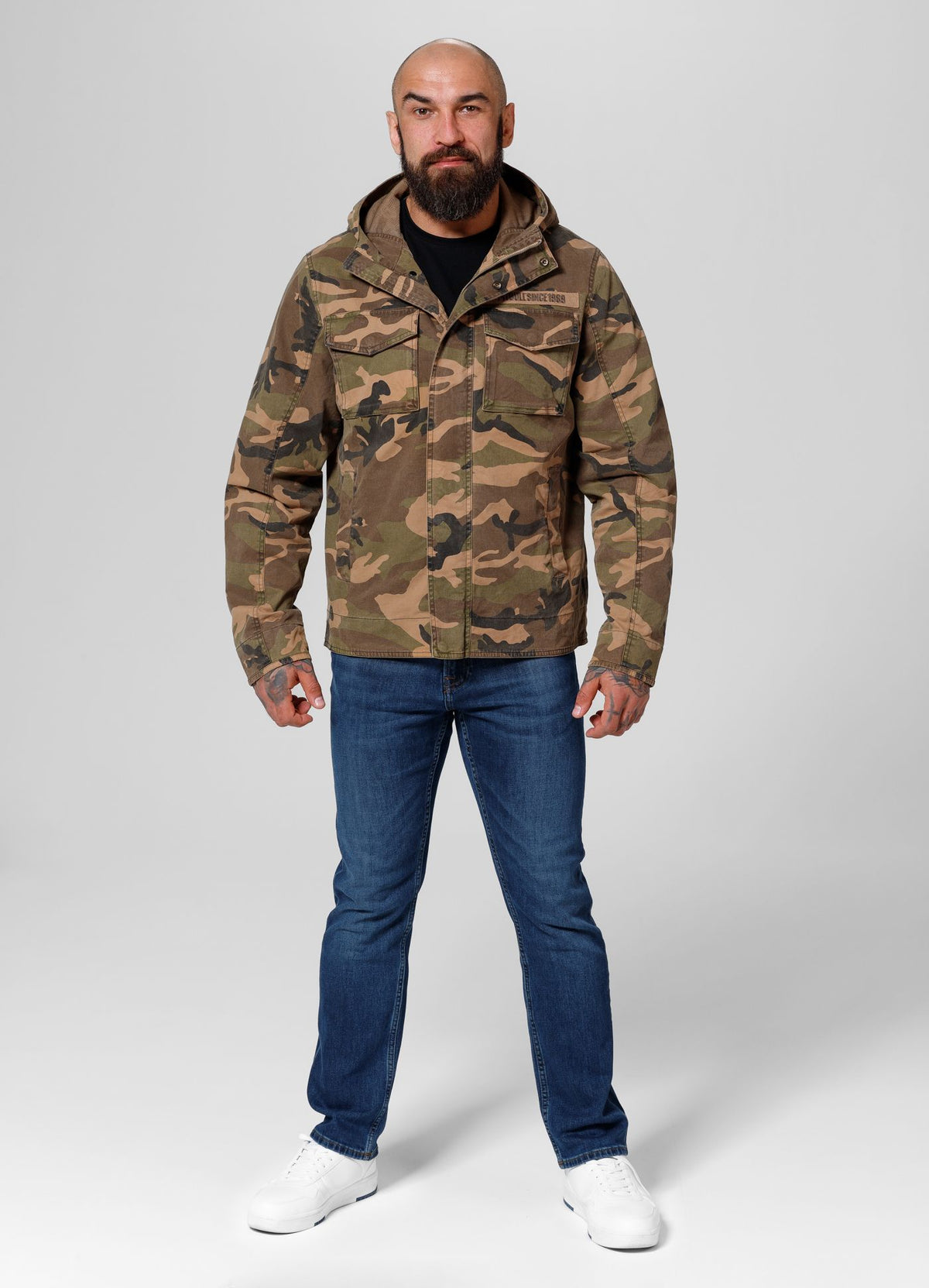 Men&#39;s transitional hooded jacket Fallon