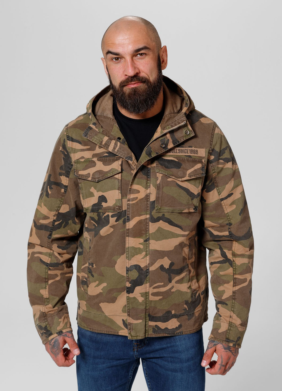 Men&#39;s transitional hooded jacket Fallon