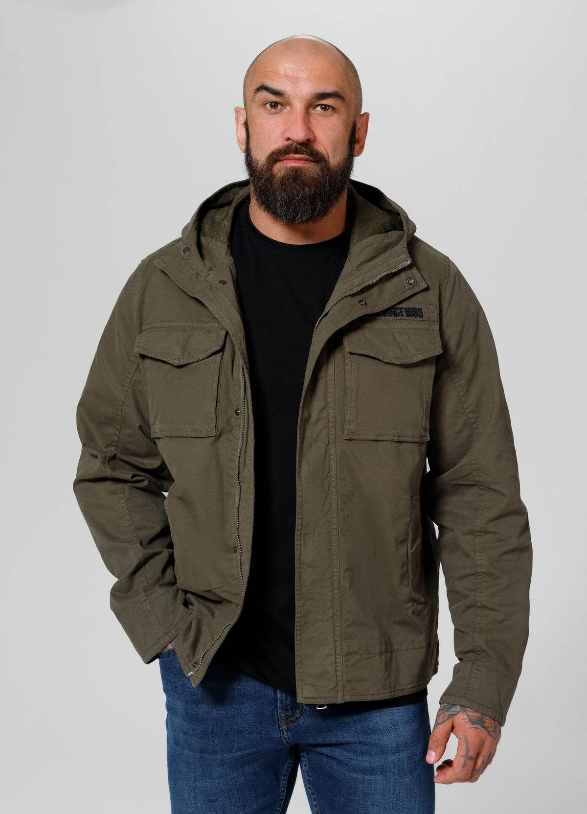 Men&#39;s transitional hooded jacket Fallon