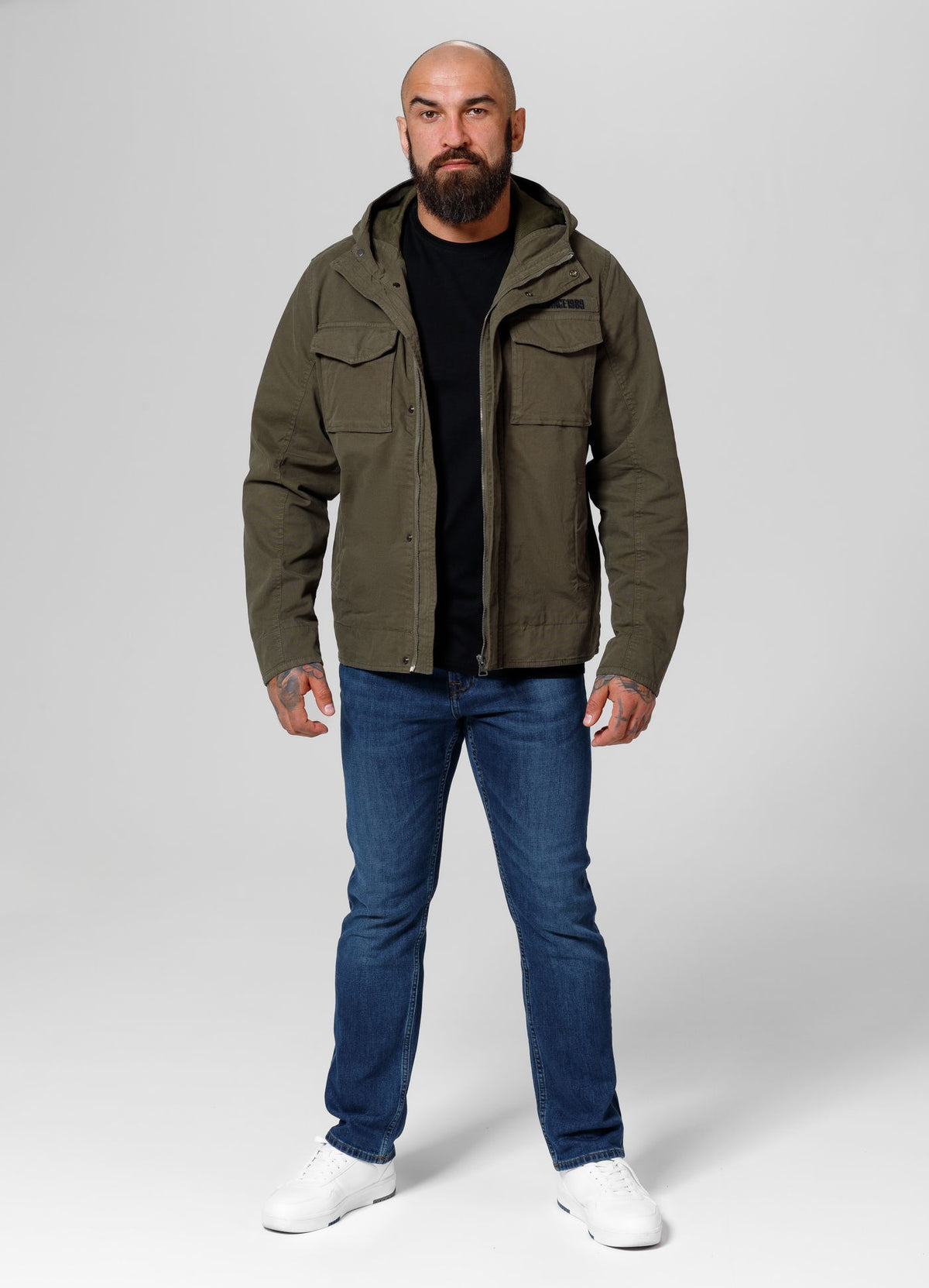 Men&#39;s transitional hooded jacket Fallon