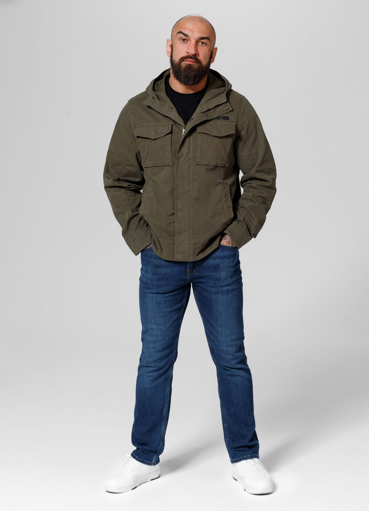 Men&#39;s transitional hooded jacket Fallon