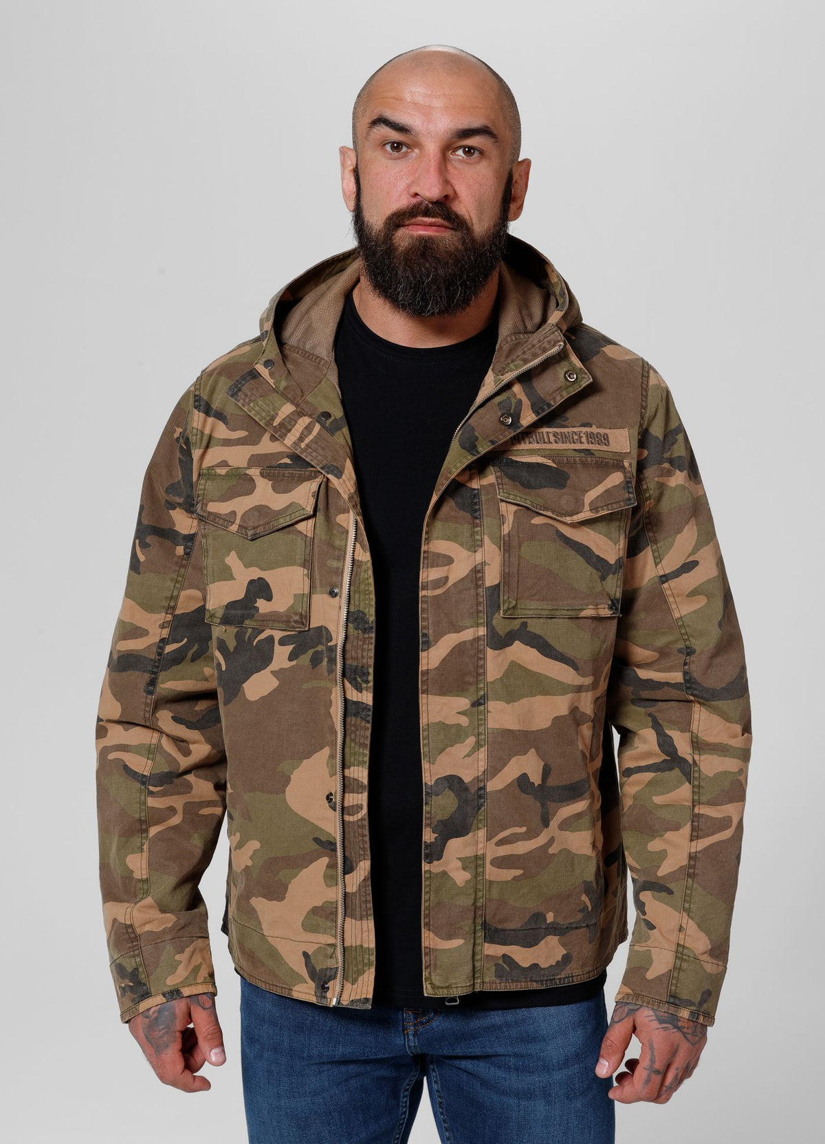 Men&#39;s transitional hooded jacket Fallon