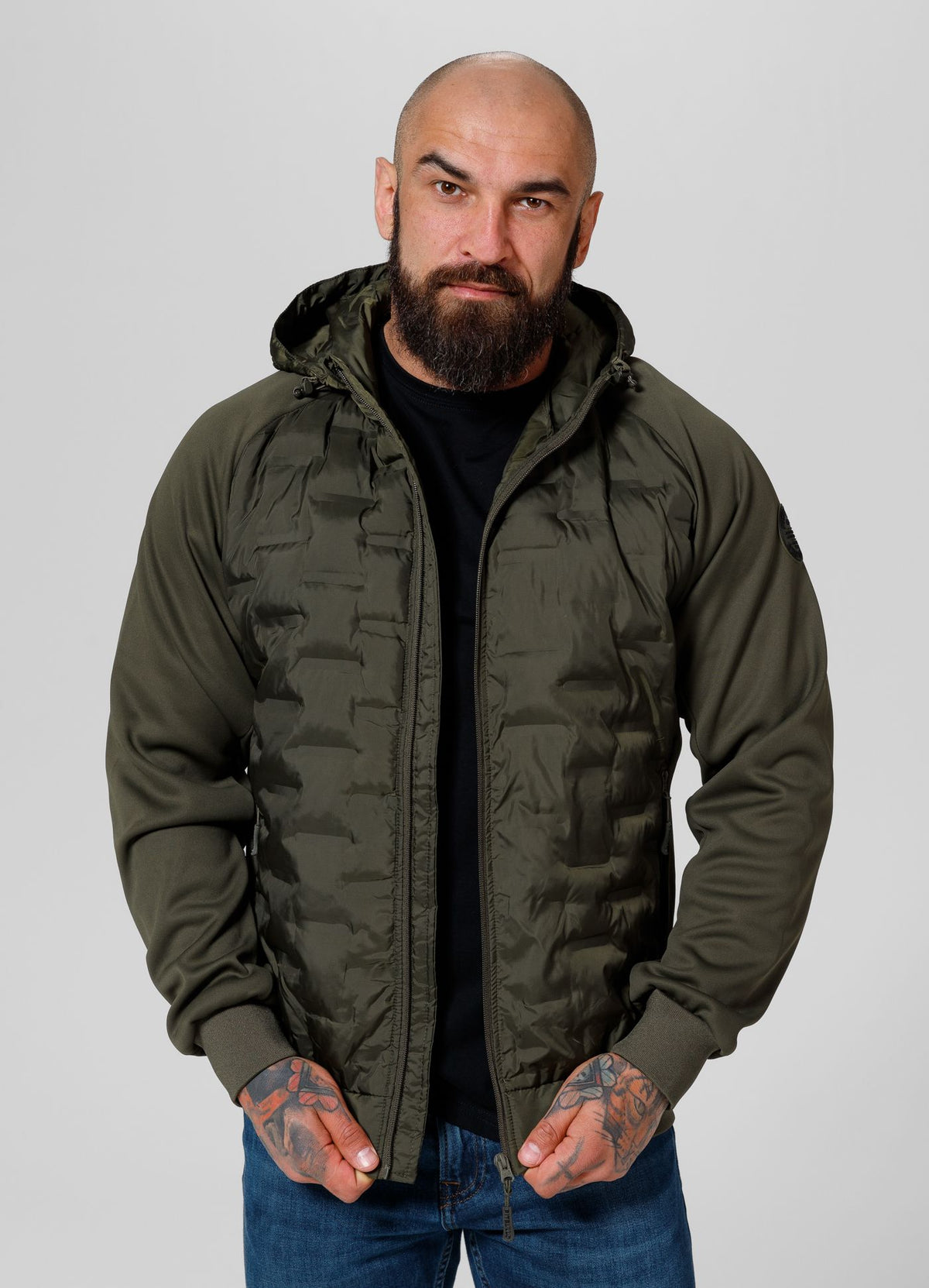 Men&#39;s transitional hooded jacket Roxton