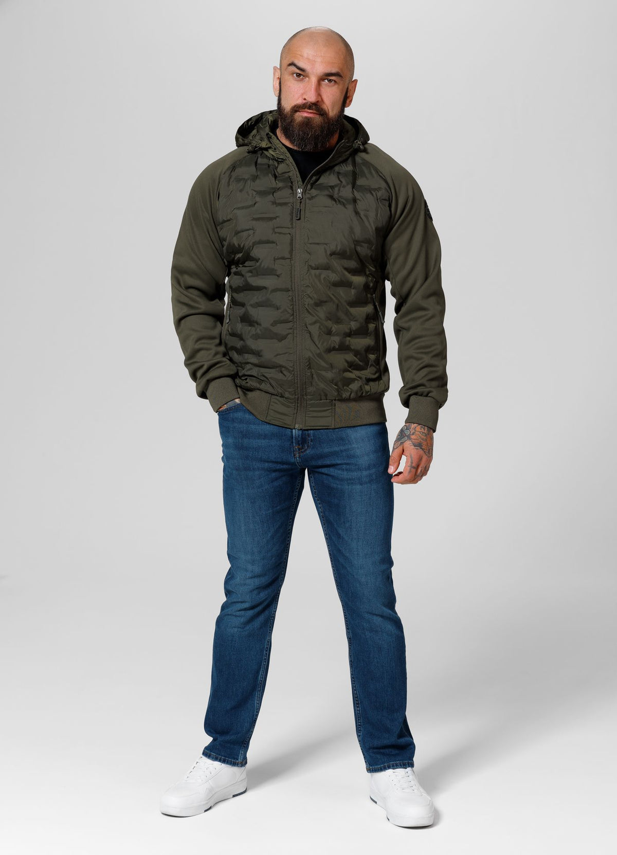 Men&#39;s transitional hooded jacket Roxton