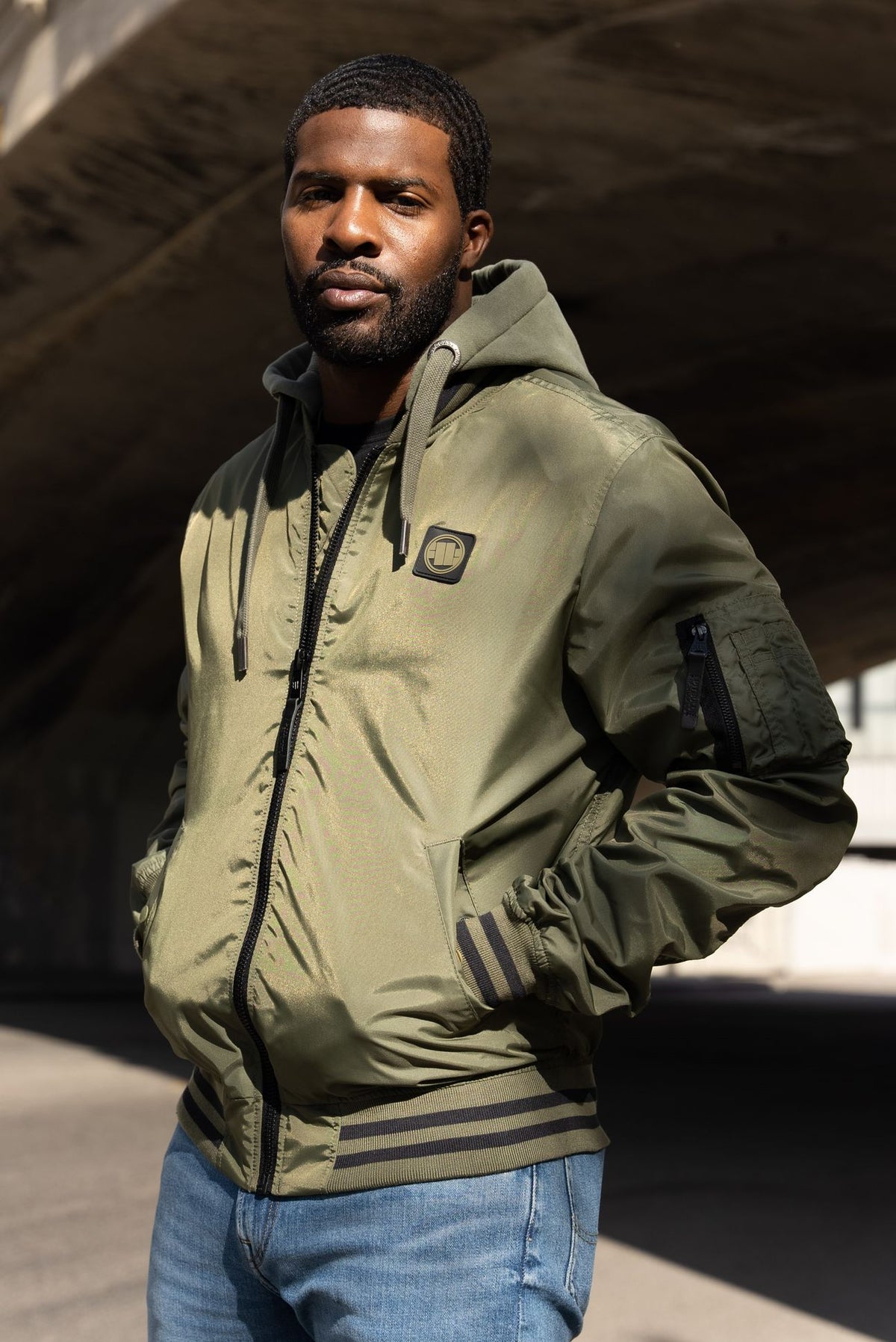 Men&#39;s transitional hooded jacket Nimitz