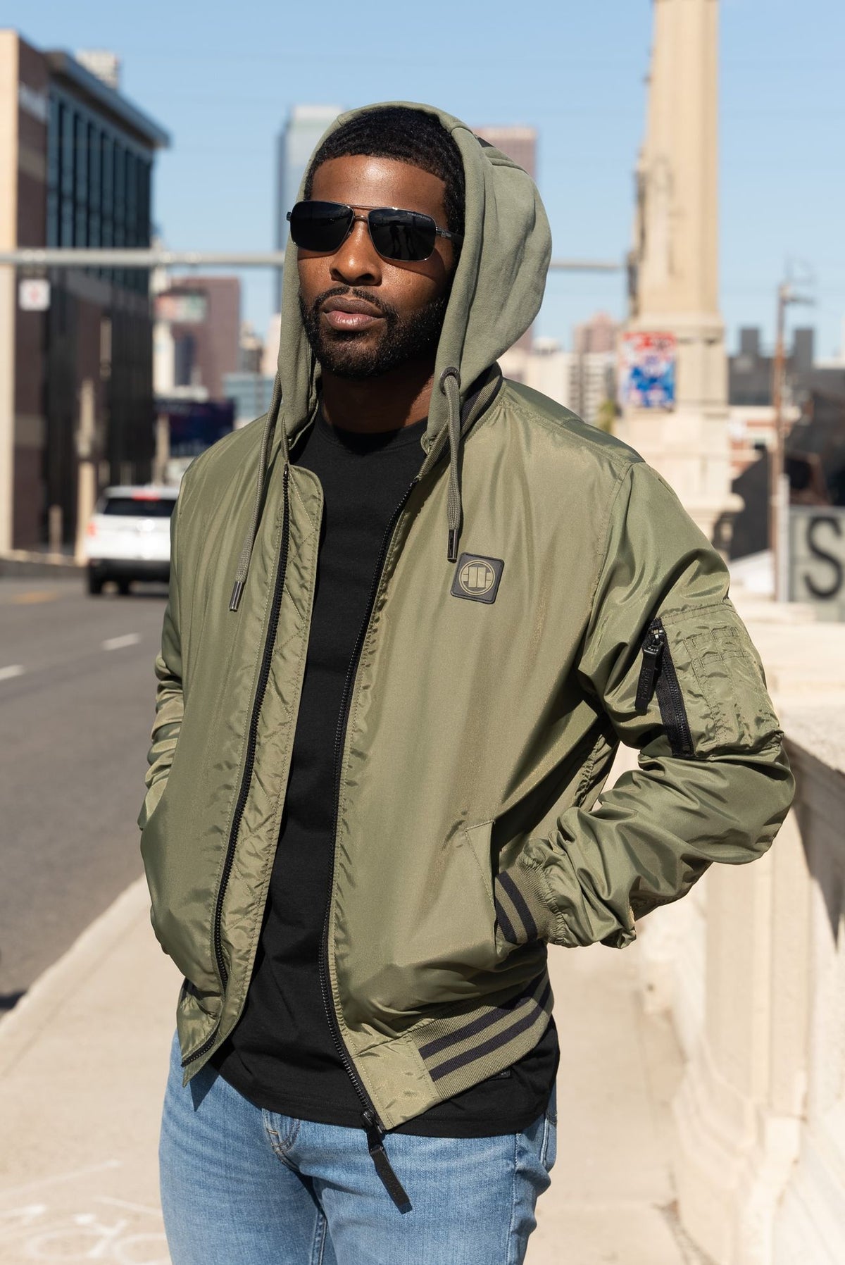 Men&#39;s transitional hooded jacket Nimitz