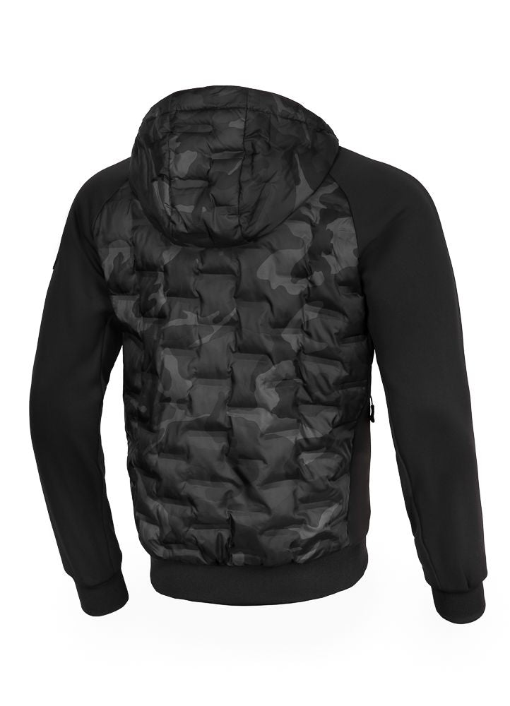 Men&#39;s hooded jacket Roxton - All Black Camo