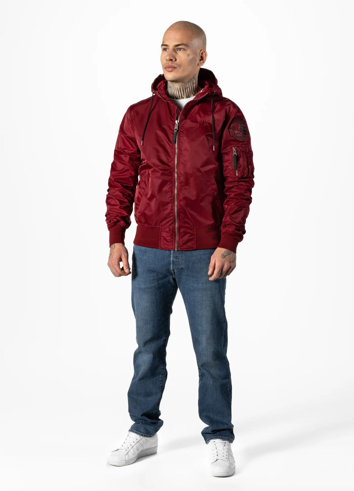 Men&#39;s hooded jacket Starwood II - Burgundy