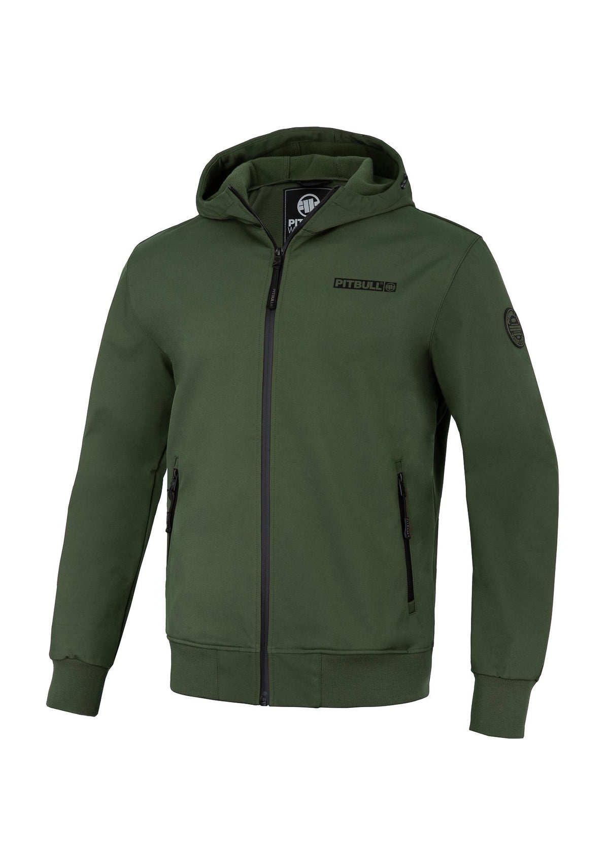 Men&#39;s hooded Softshell jacket Midway II - Olive