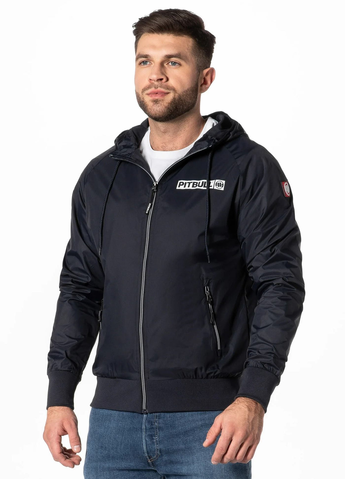 Men&#39;s hooded jacket Athletic Hilltop - Navy