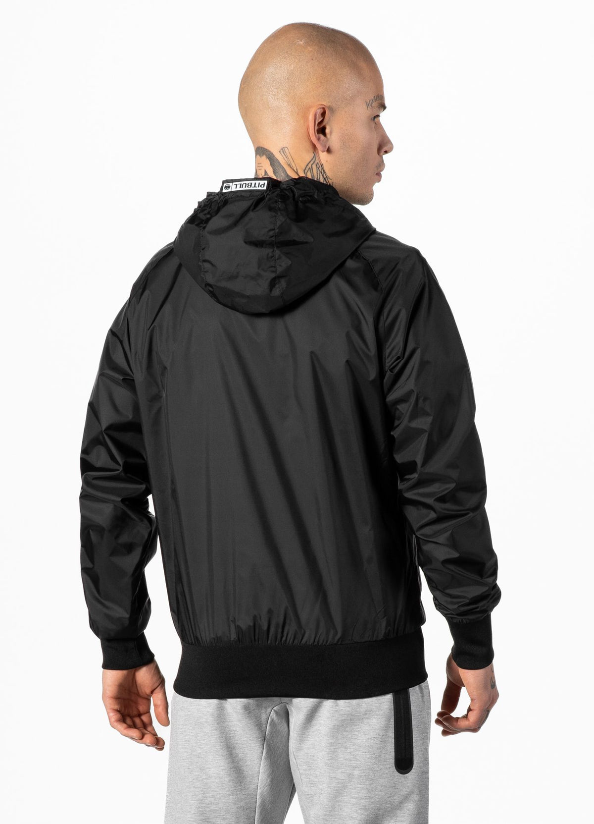 Men&#39;s hooded jacket Athletic Logo - Black