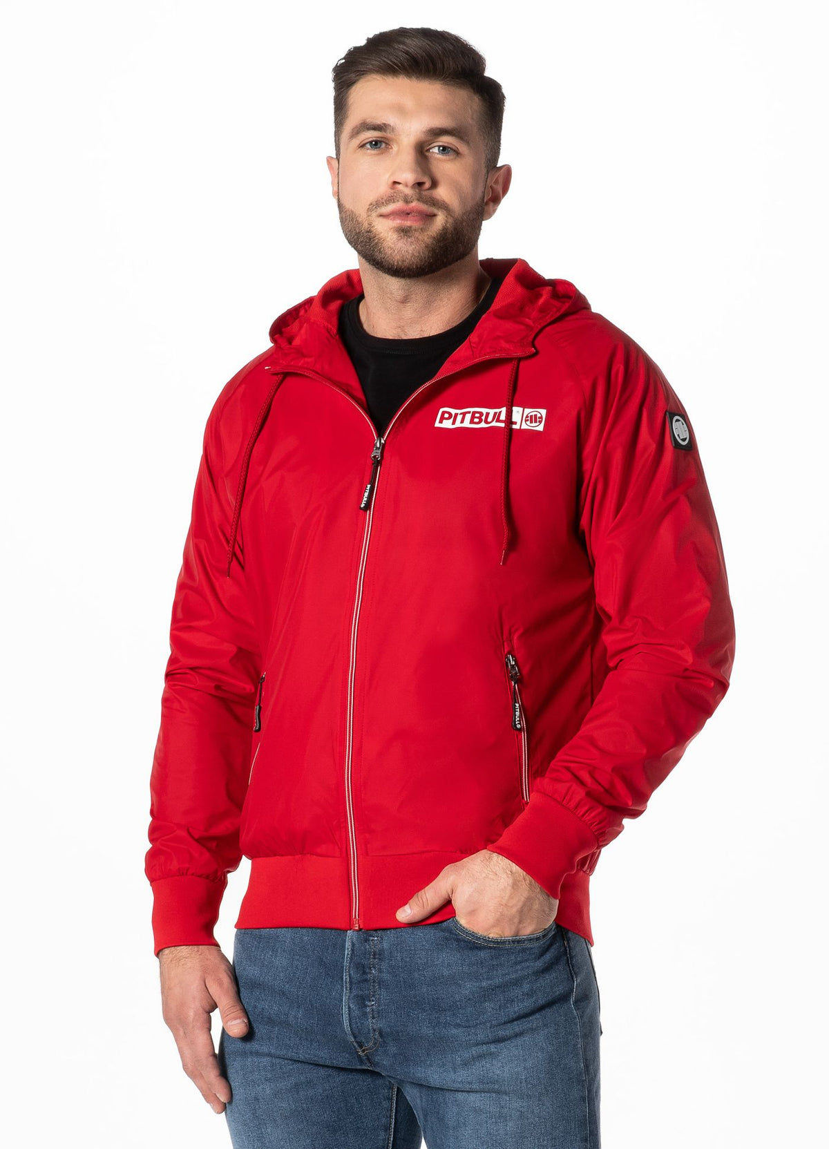 Men&#39;s transitional hooded jacket Athletic Logo
