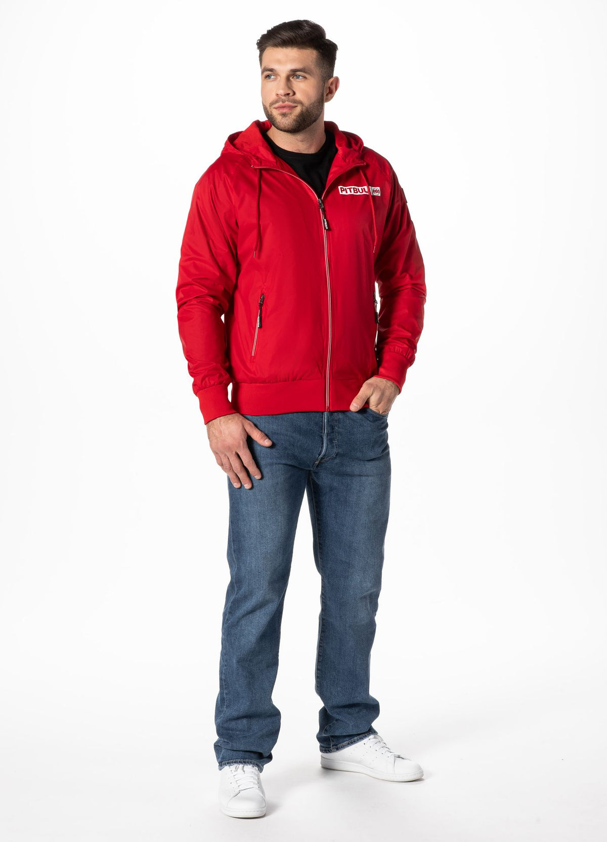 Men&#39;s transitional hooded jacket Athletic Logo