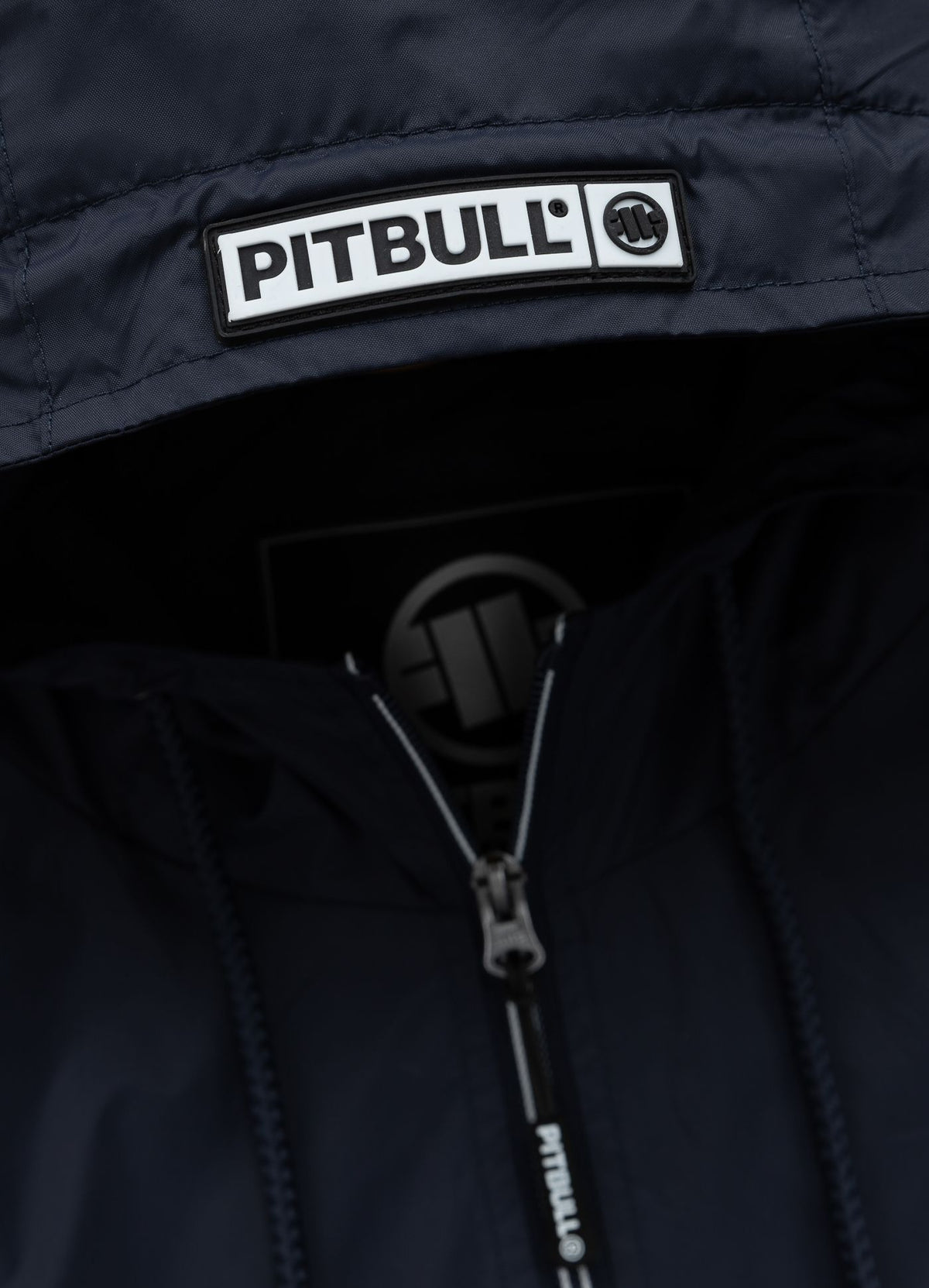 Men&#39;s hooded jacket Athletic Logo - Navy