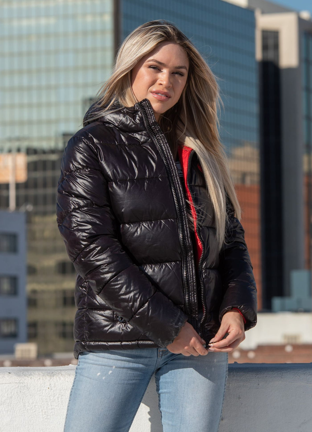 Women&#39;s winter jacket Shine