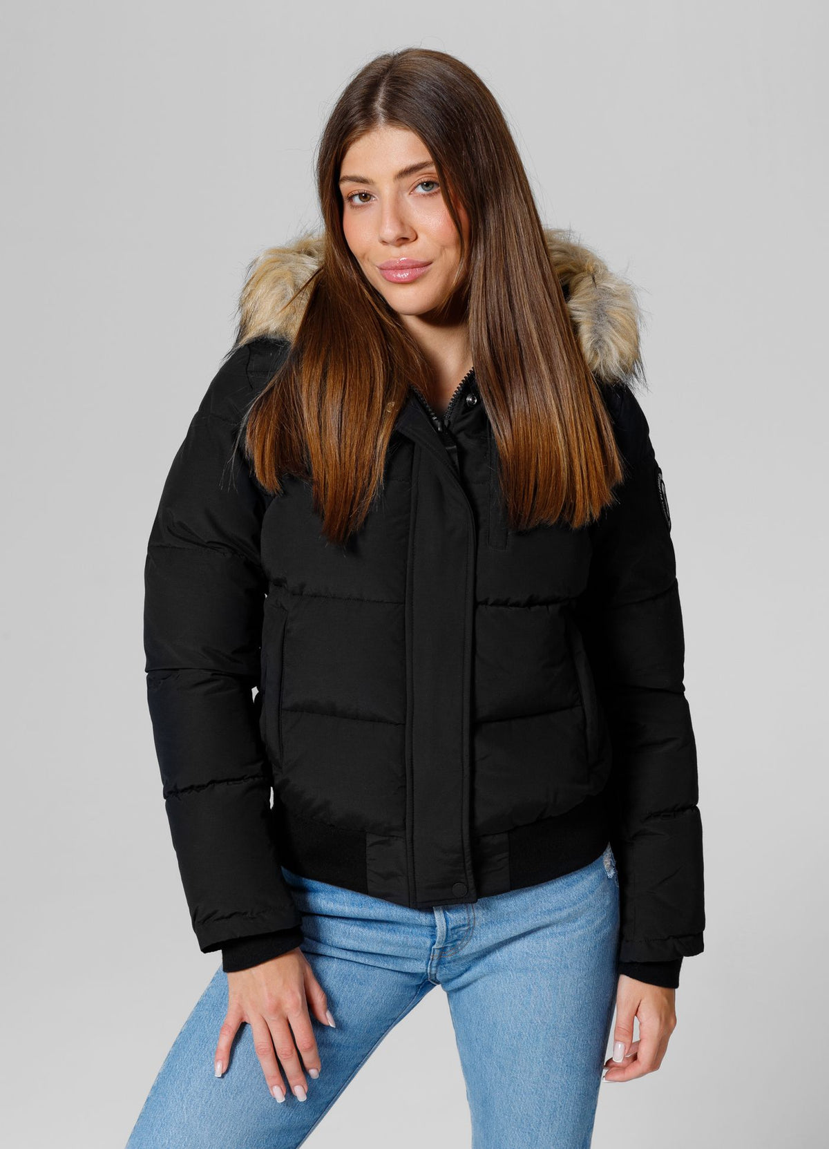 Women&#39;s winter hooded jacket Azalea