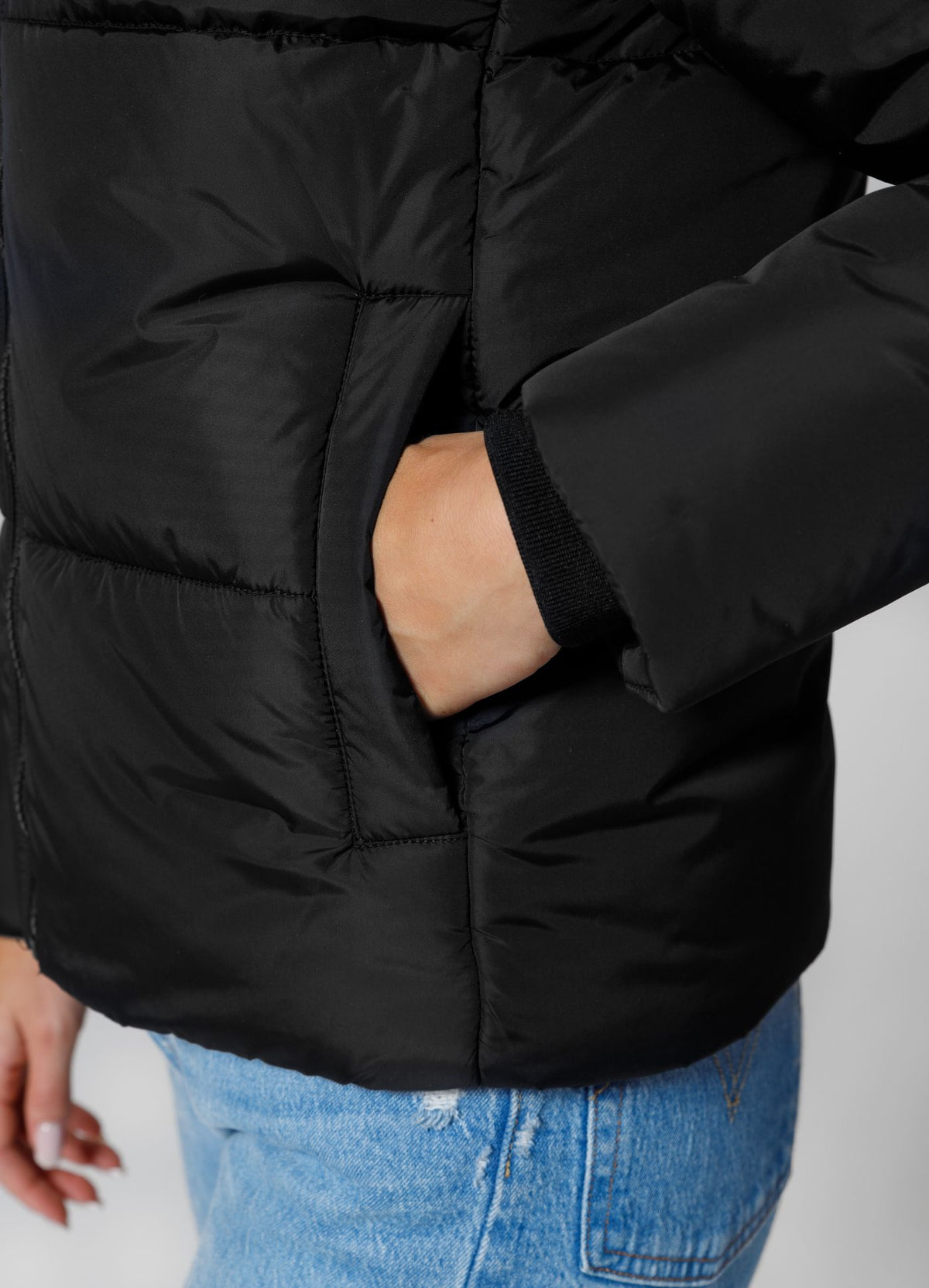 Quilted winter jacket with hood VISTA