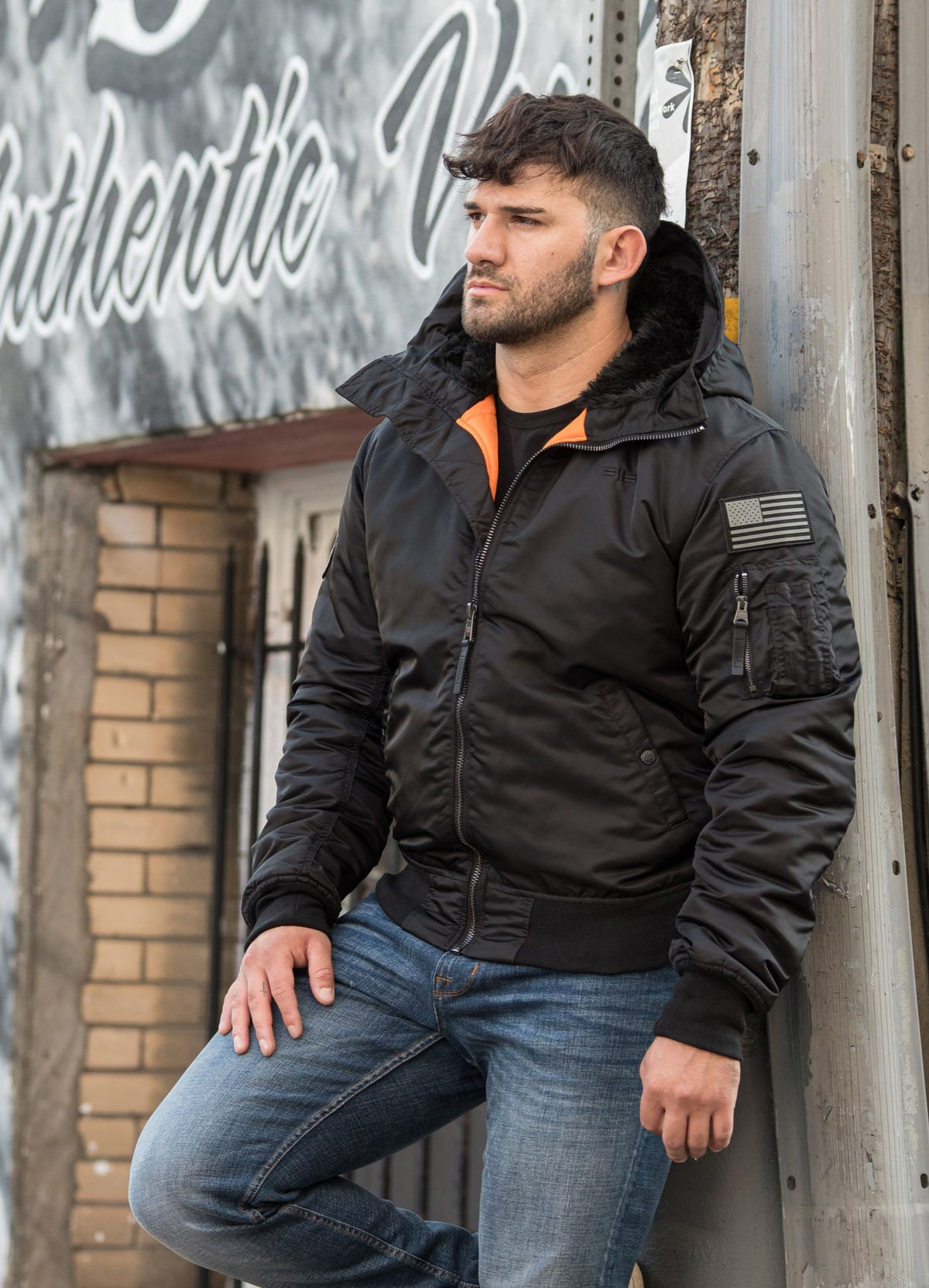 Men&#39;s winter hooded jacket Encino