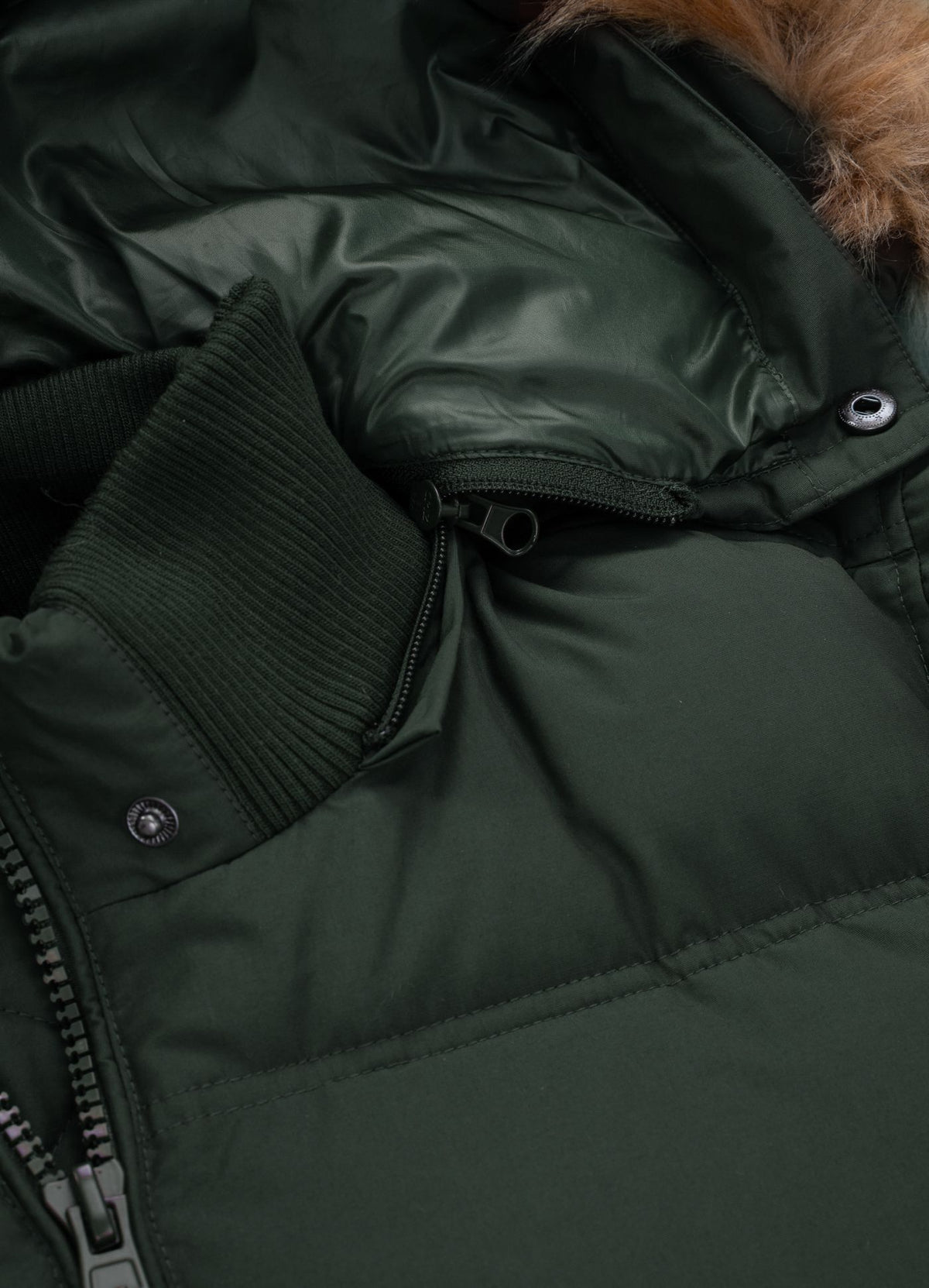 Men&#39;s winter hooded jacket Burnt