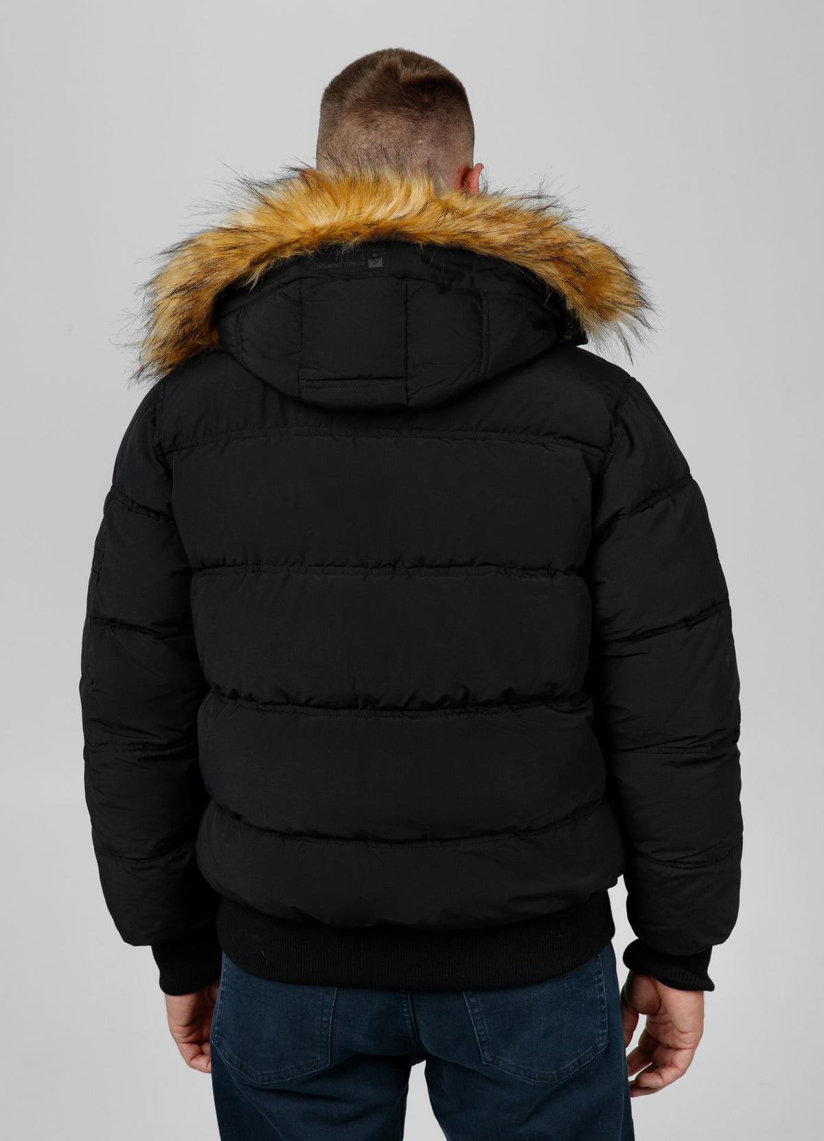 Men&#39;s winter hooded jacket Burnt