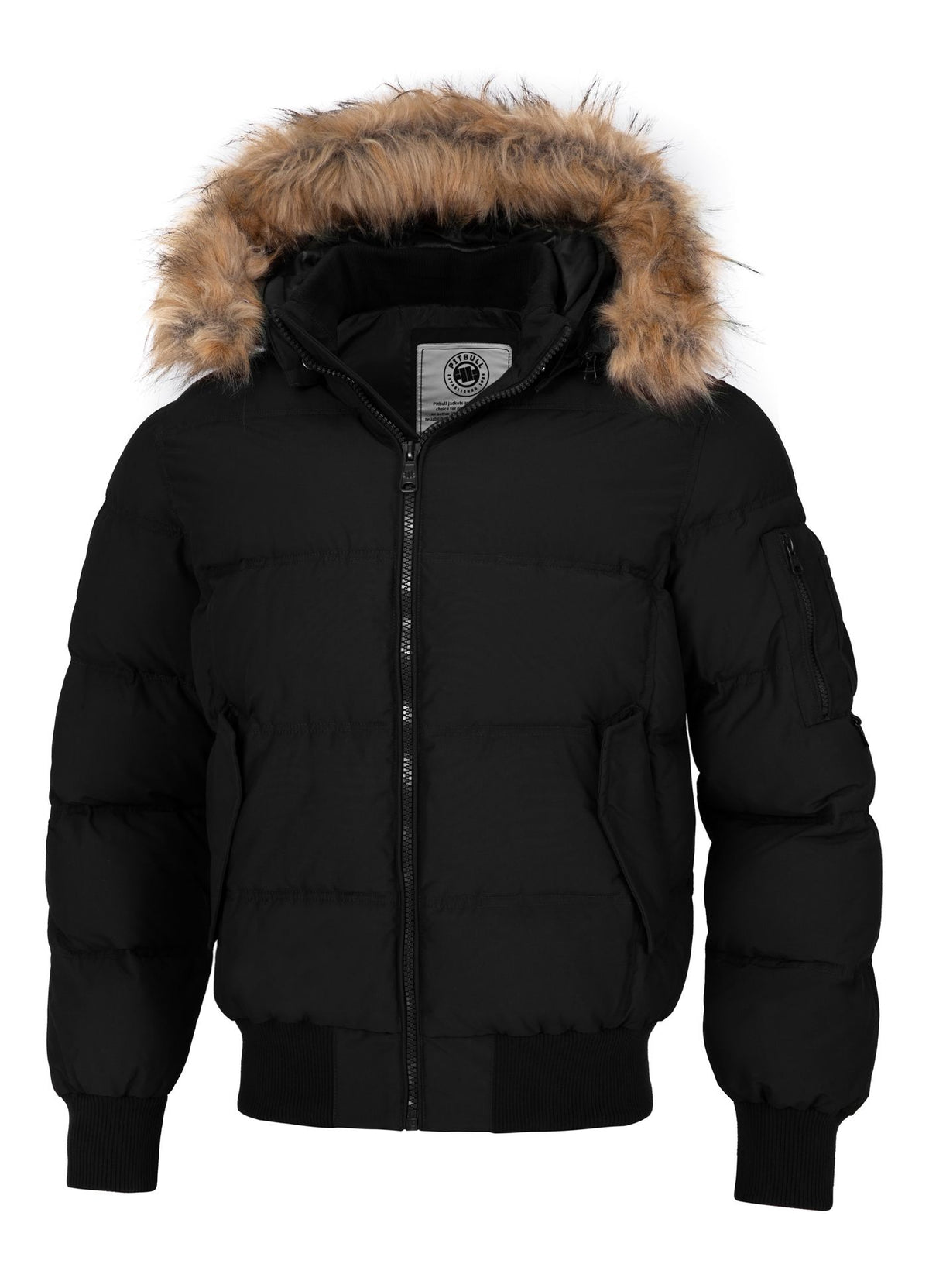 Men&#39;s winter hooded jacket Burnt