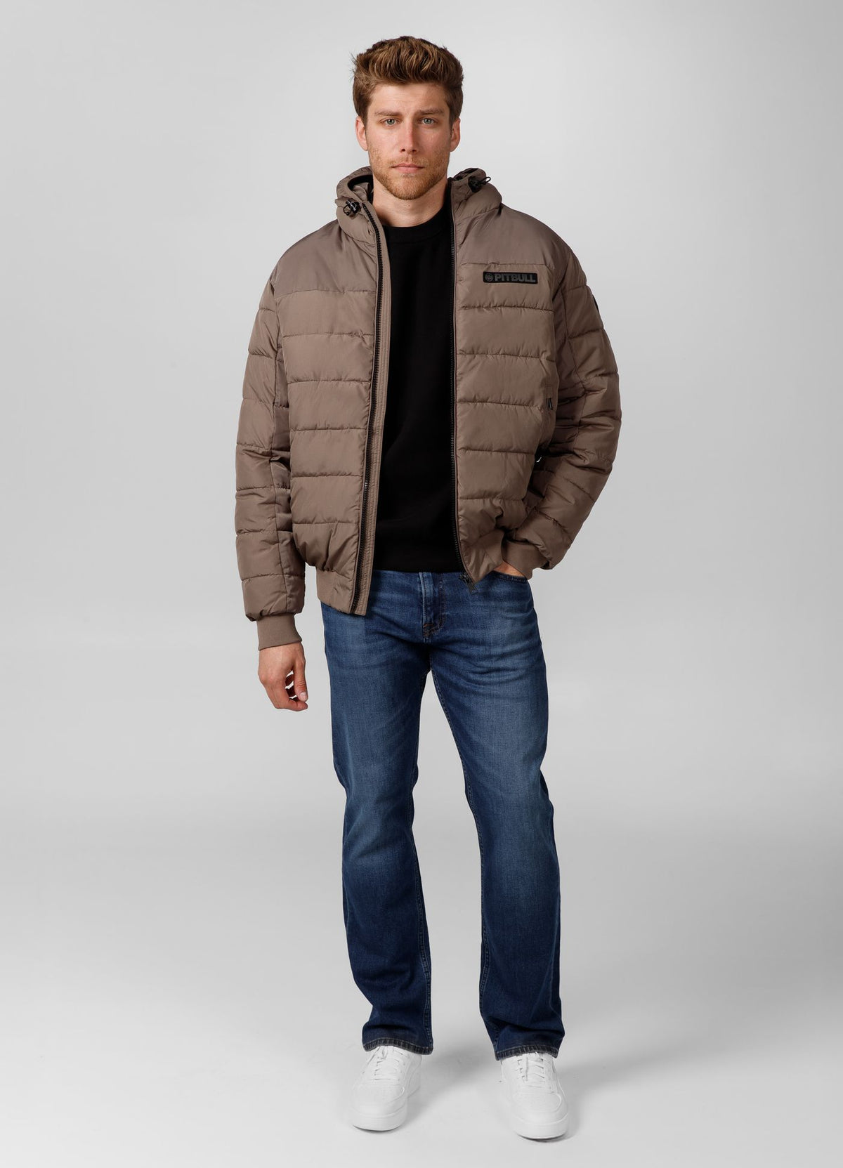 Quilted winter jacket with hood DILLON