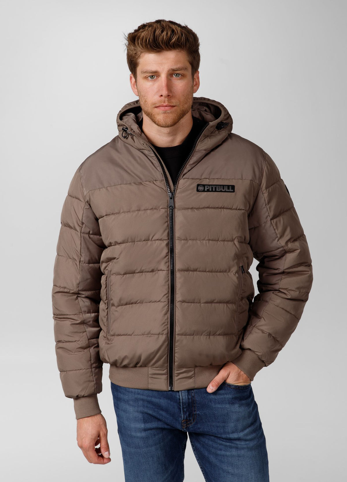 Quilted winter jacket with hood DILLON