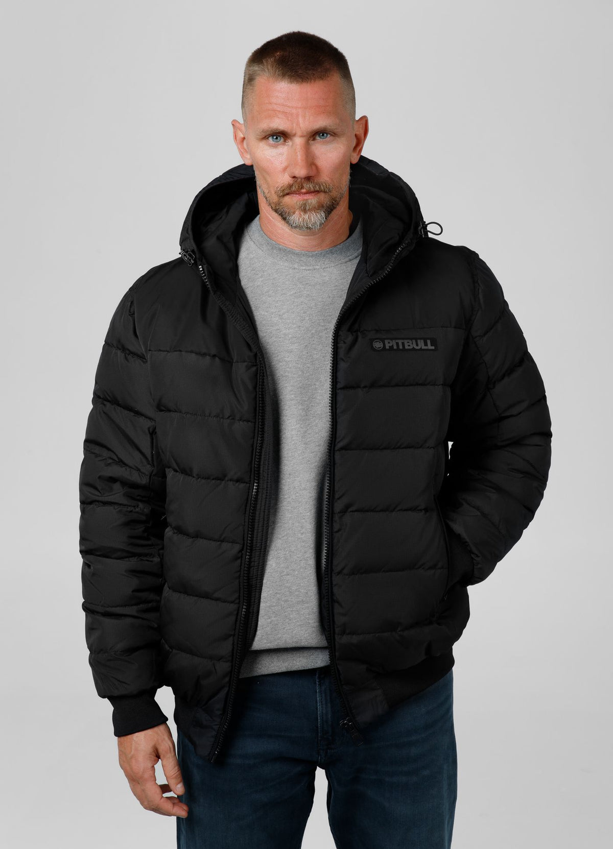 Quilted winter jacket with hood DILLON