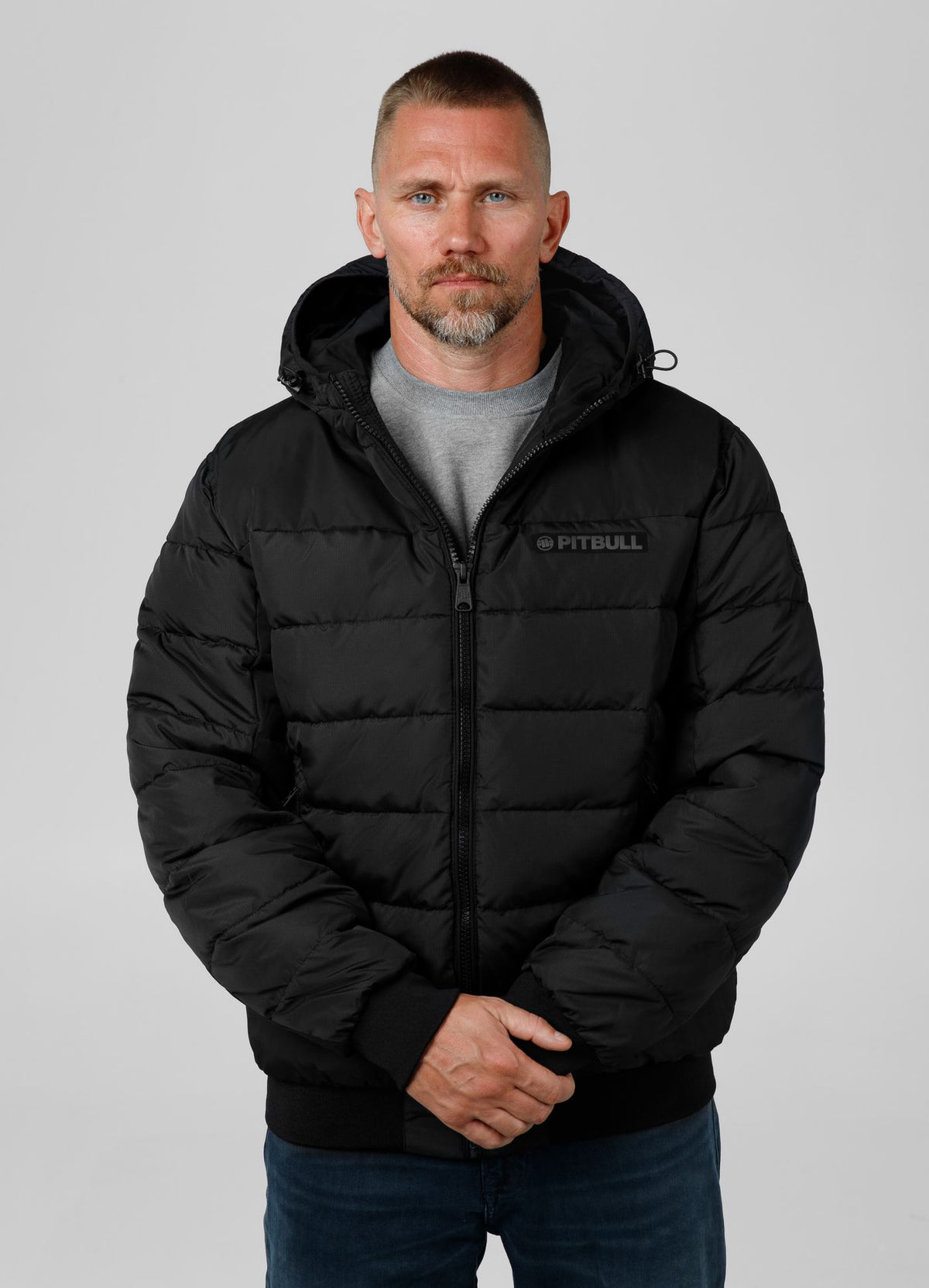 Quilted winter jacket with hood DILLON