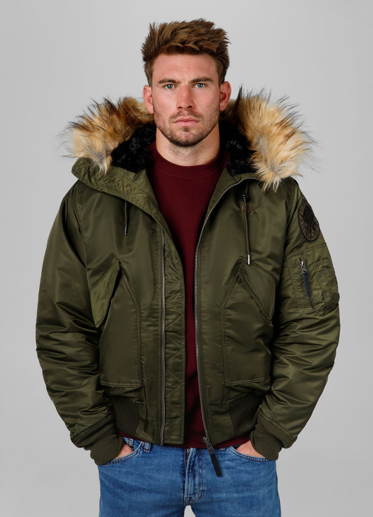 Men&#39;s winter hooded jacket Harvest