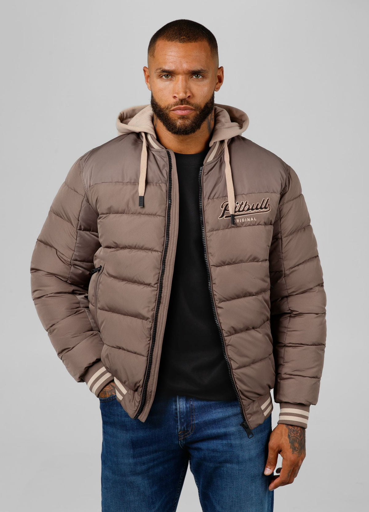 Men&#39;s winter hooded jacket Hidden