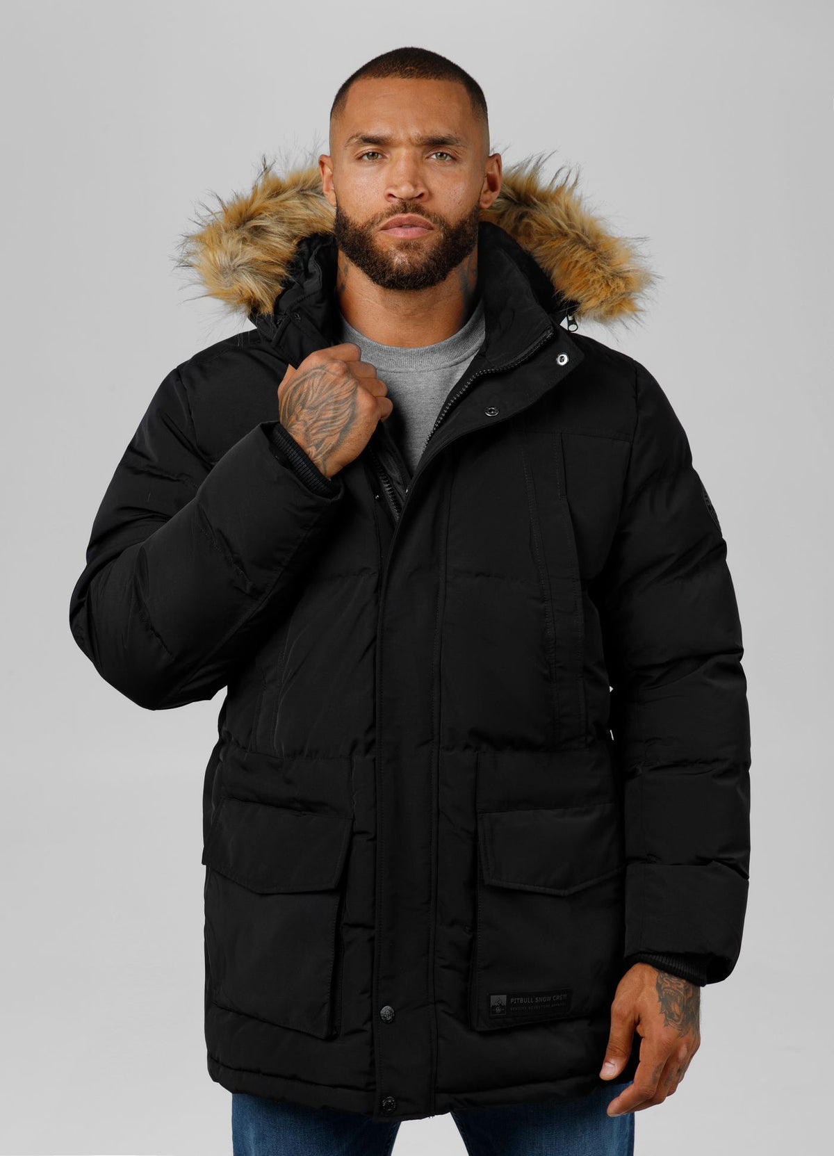 Men&#39;s winter  hooded parka jacket Forest