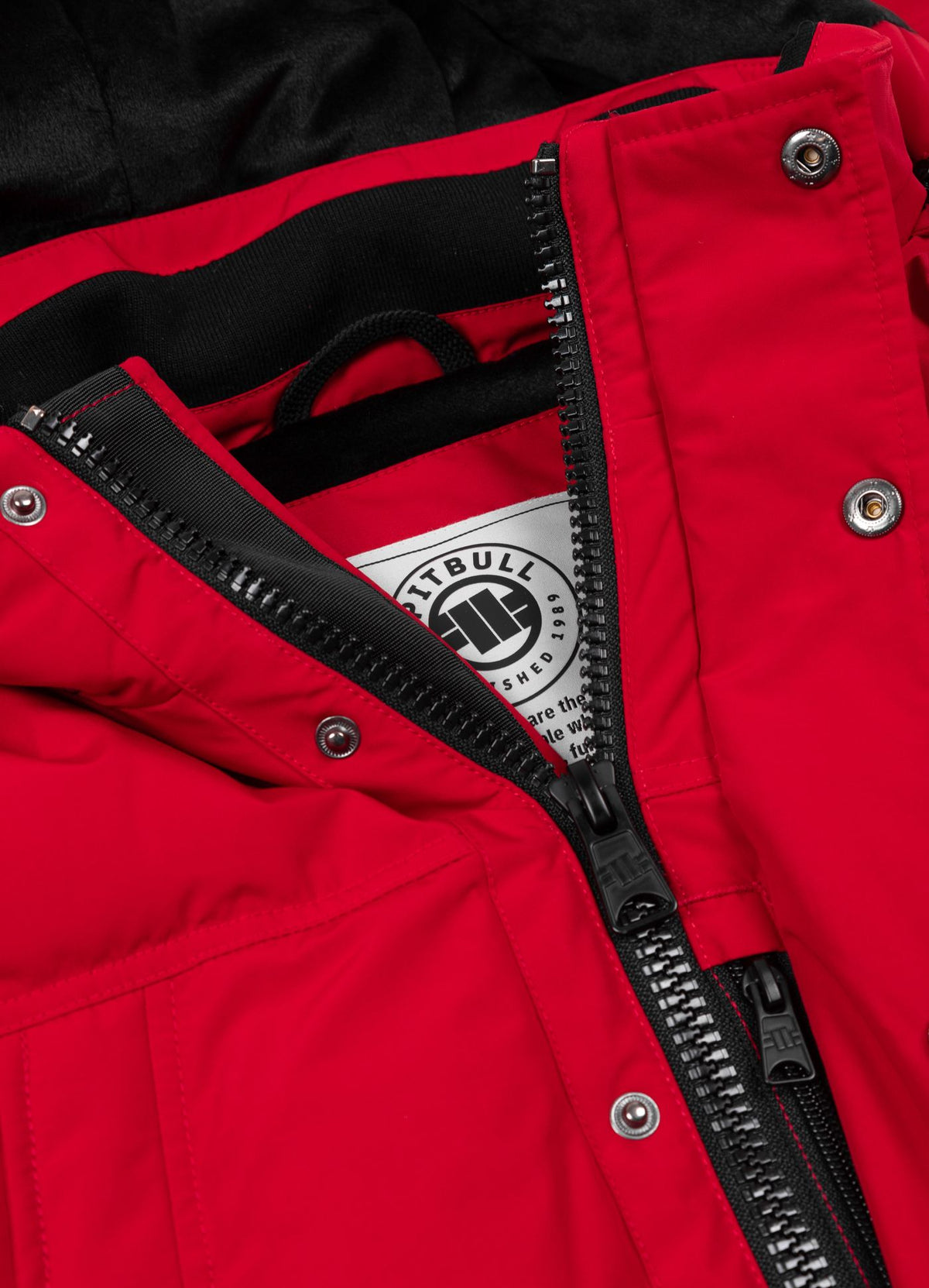 Quilted winter parka jacket with hood FOREST