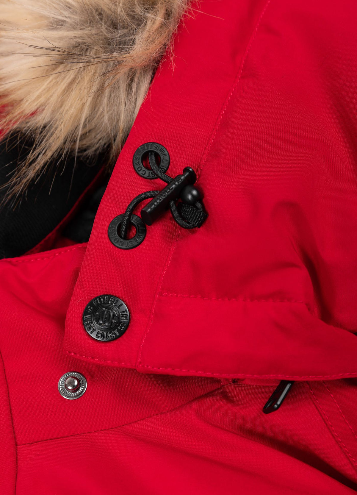 Quilted winter parka jacket with hood FOREST