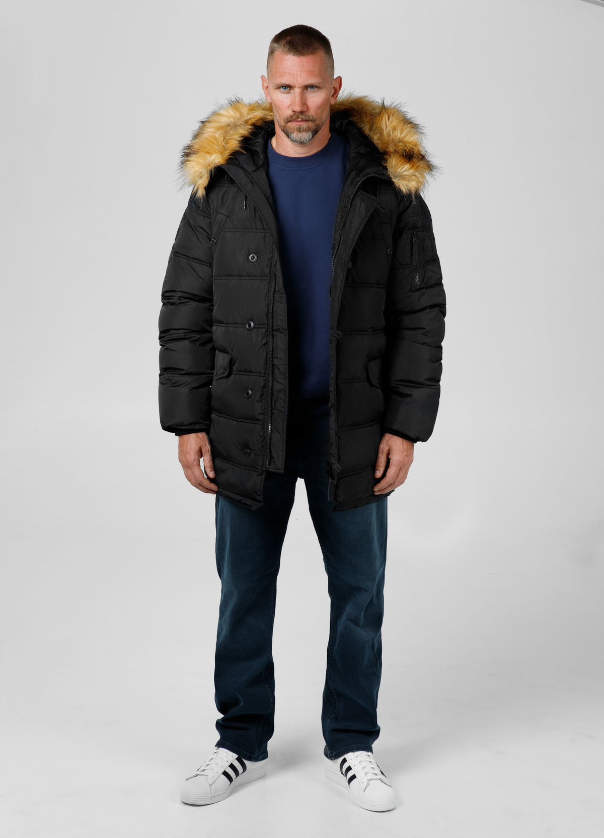 Quilted winter parka jacket with hood KINGSTON II
