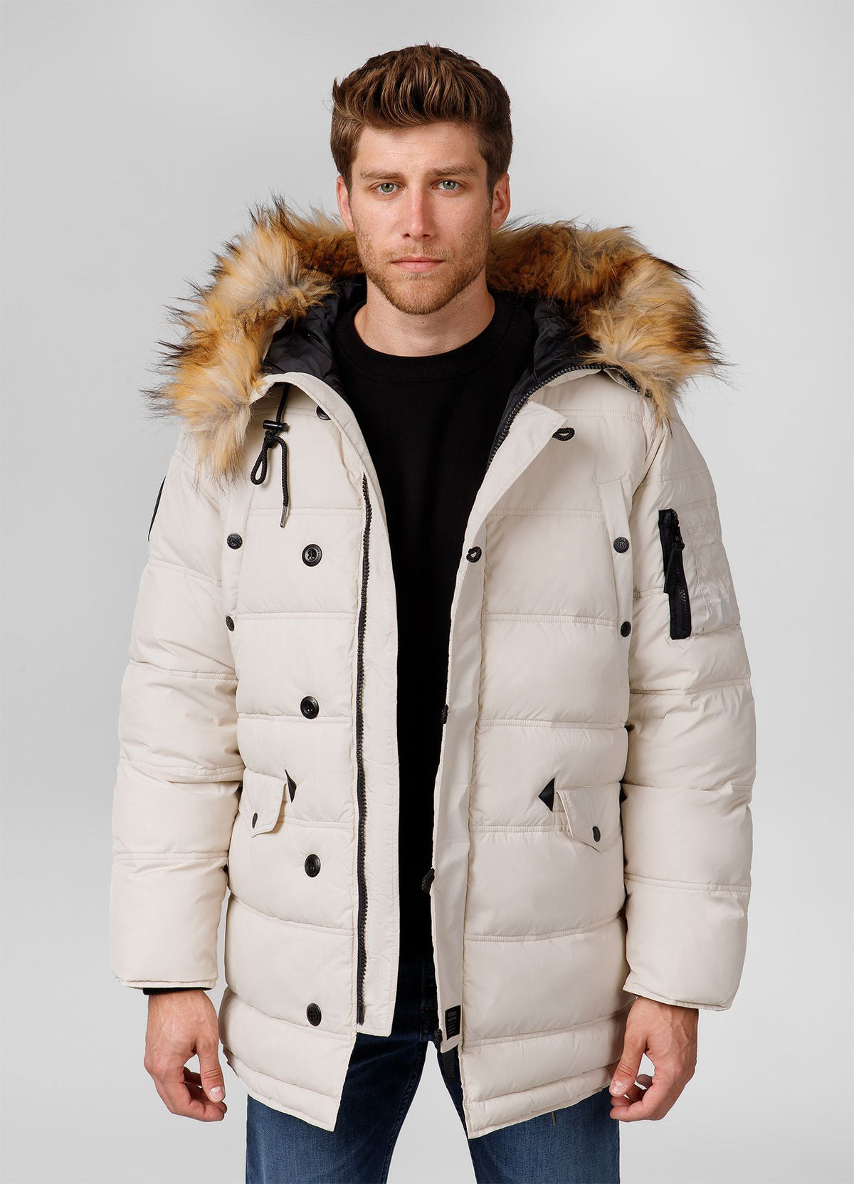 Quilted winter parka jacket with hood KINGSTON II