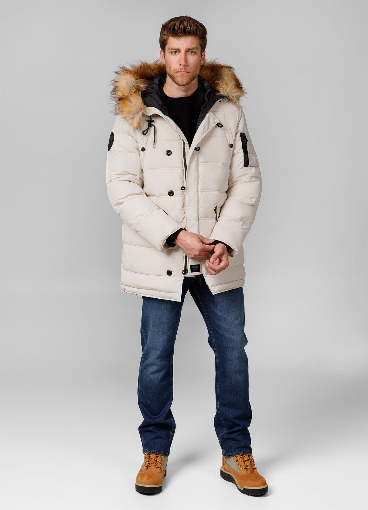 Quilted winter parka jacket with hood KINGSTON II