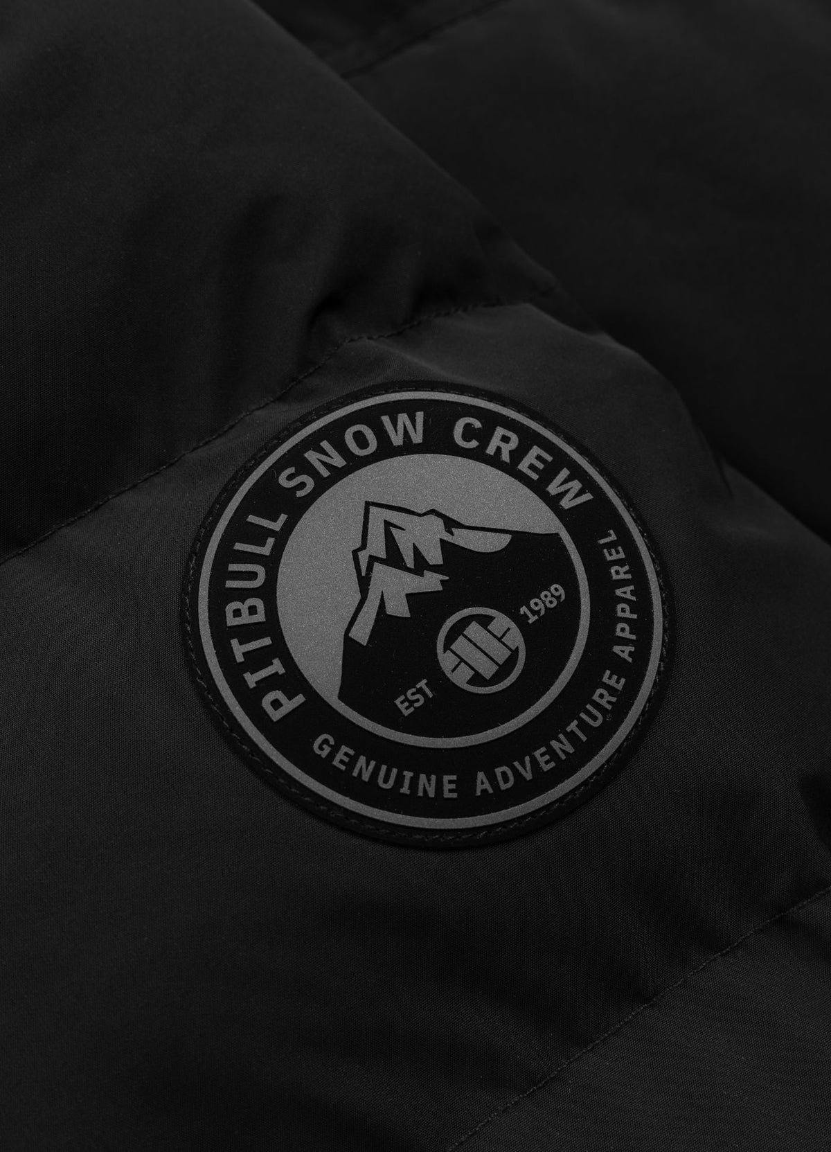 Quilted winter parka jacket with hood FOREST