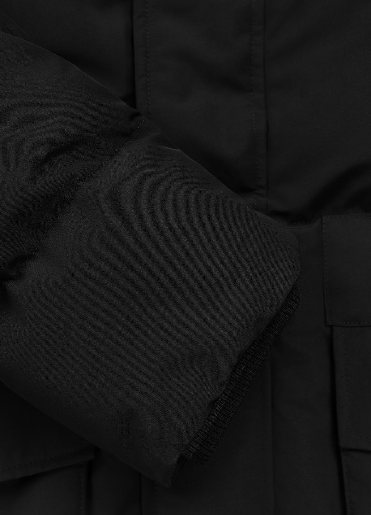 Quilted winter parka jacket with hood FOREST