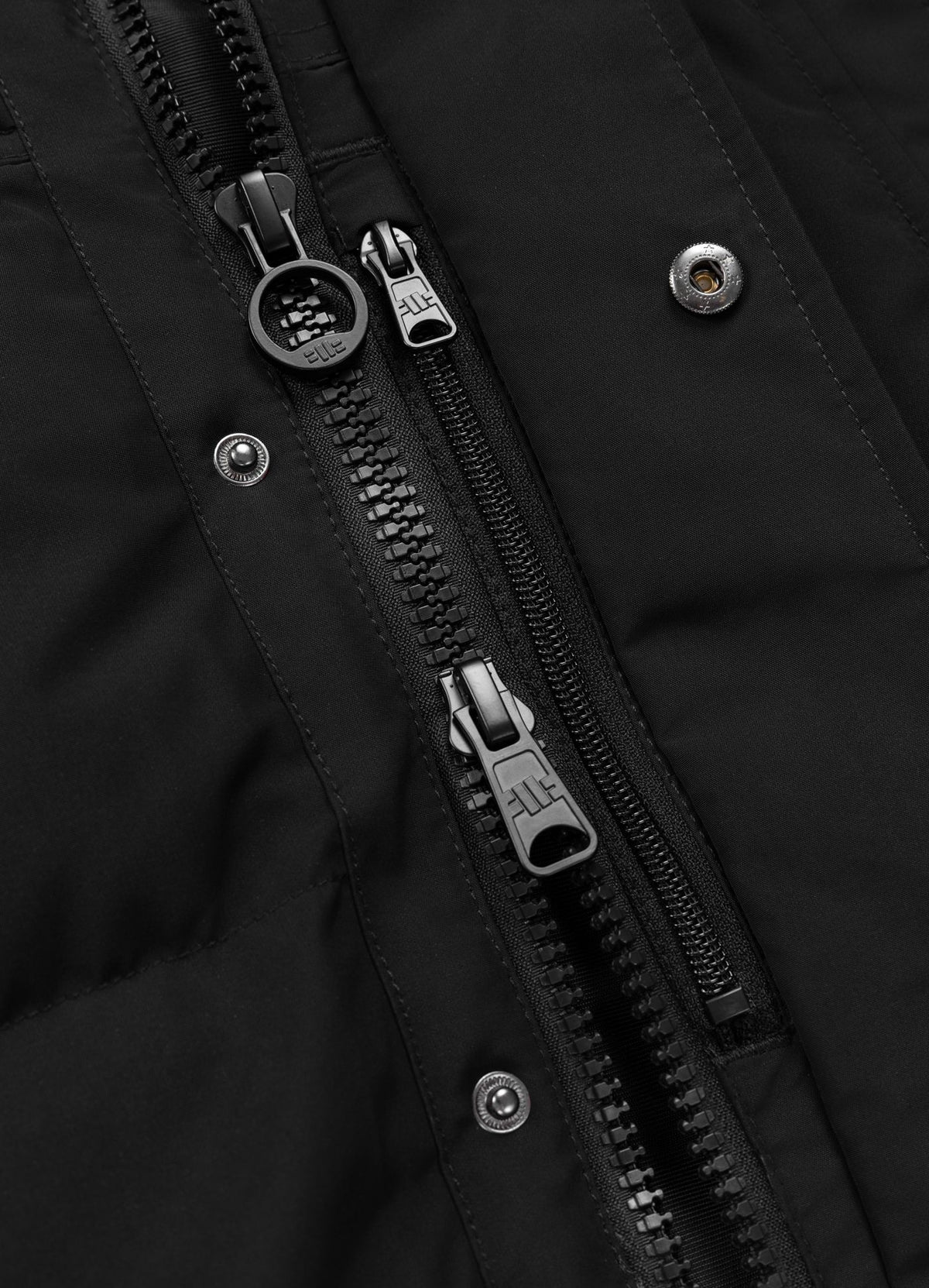 Quilted winter parka jacket with hood FOREST