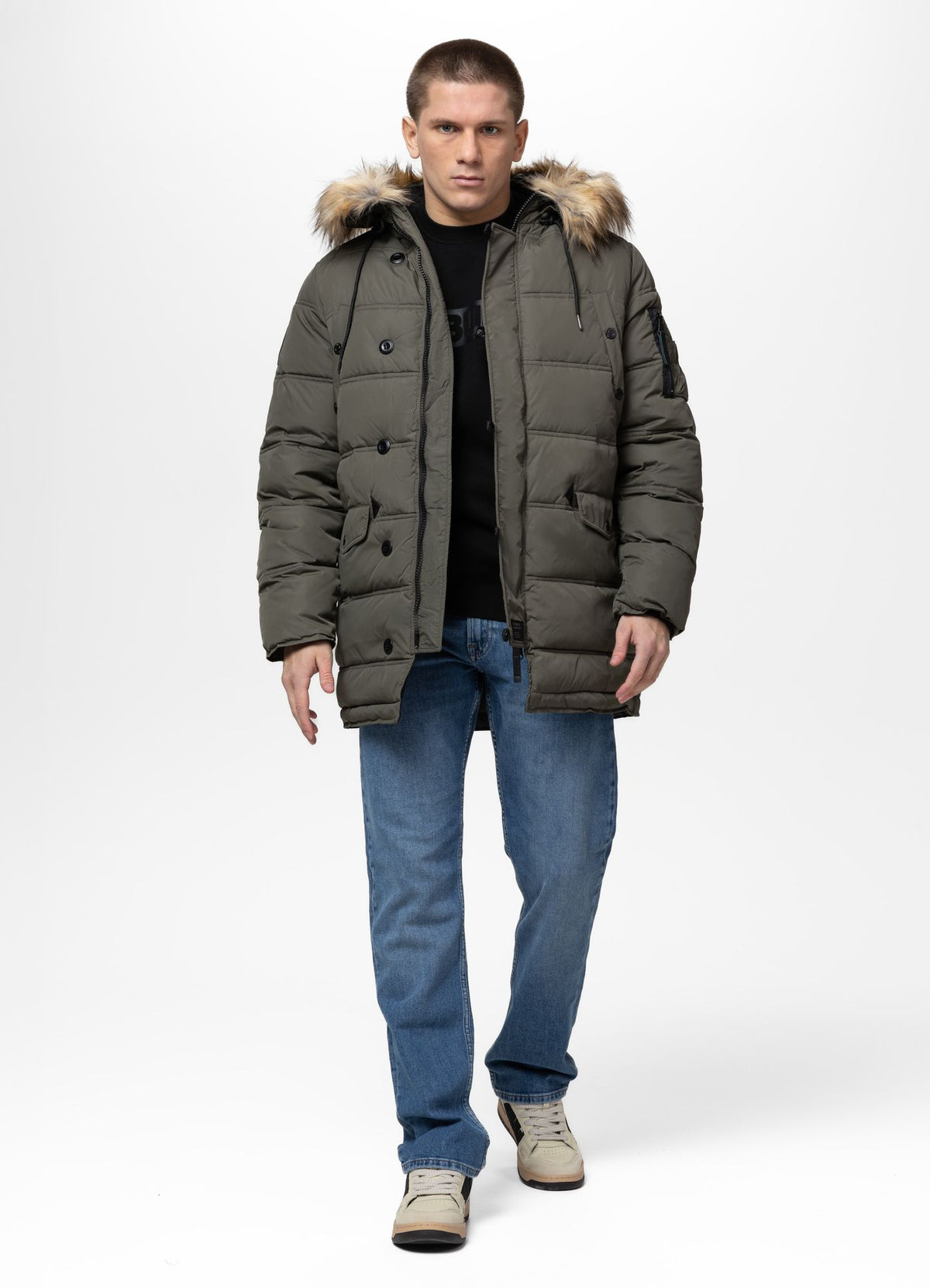 Quilted winter parka jacket with hood KINGSTON II