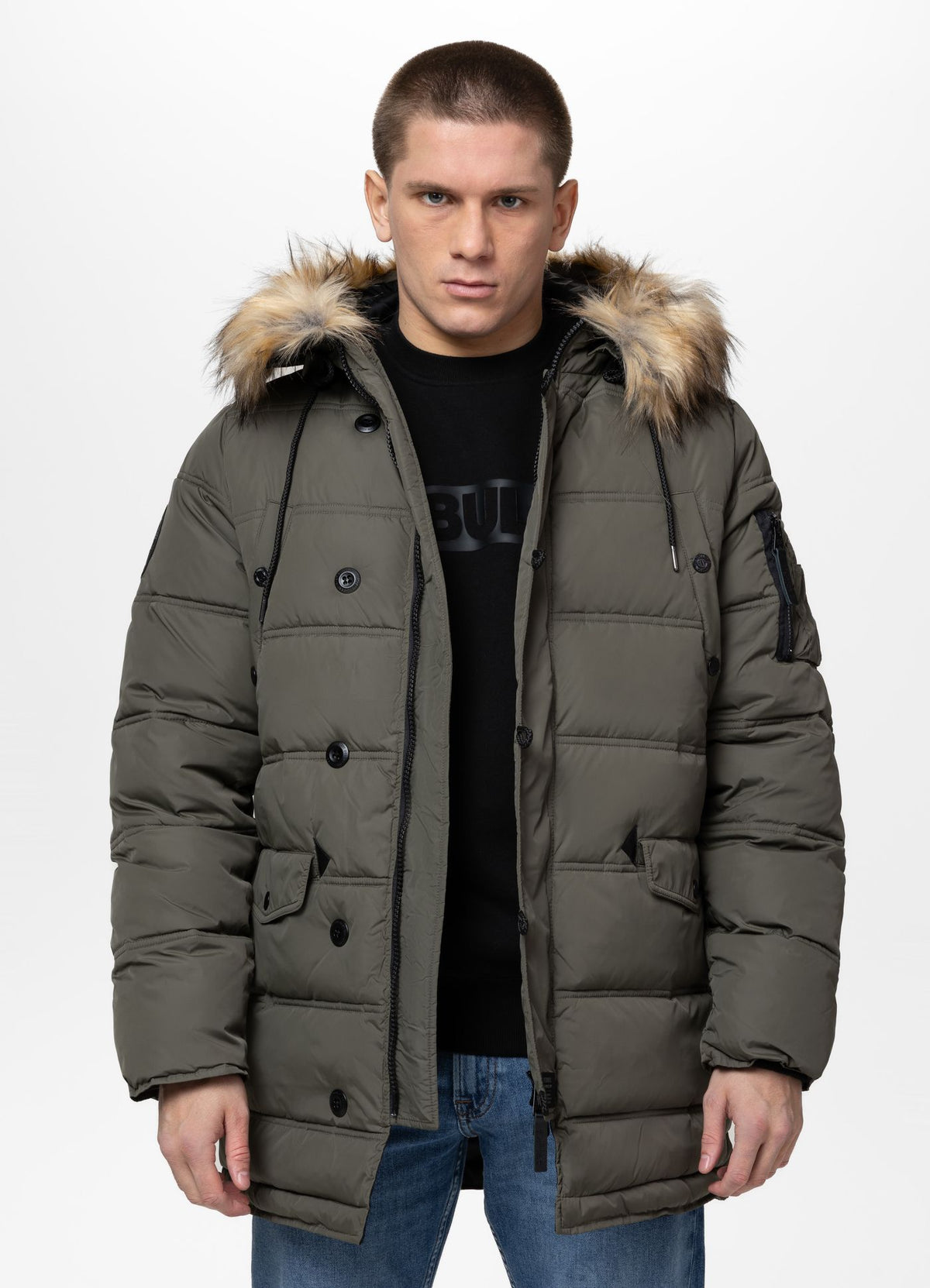 Quilted winter parka jacket with hood KINGSTON II