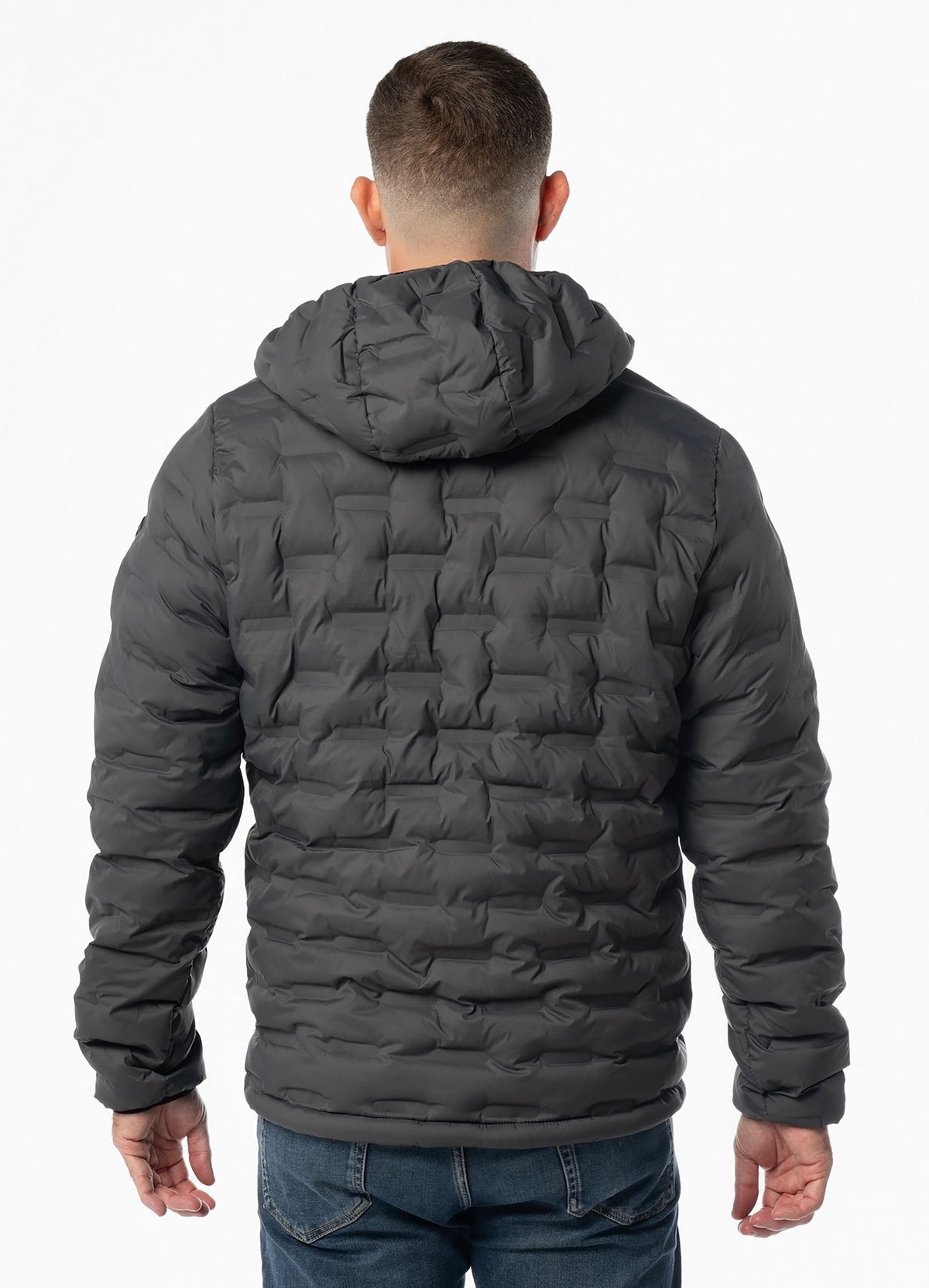 Quilted winter jacket with hood CAMINO