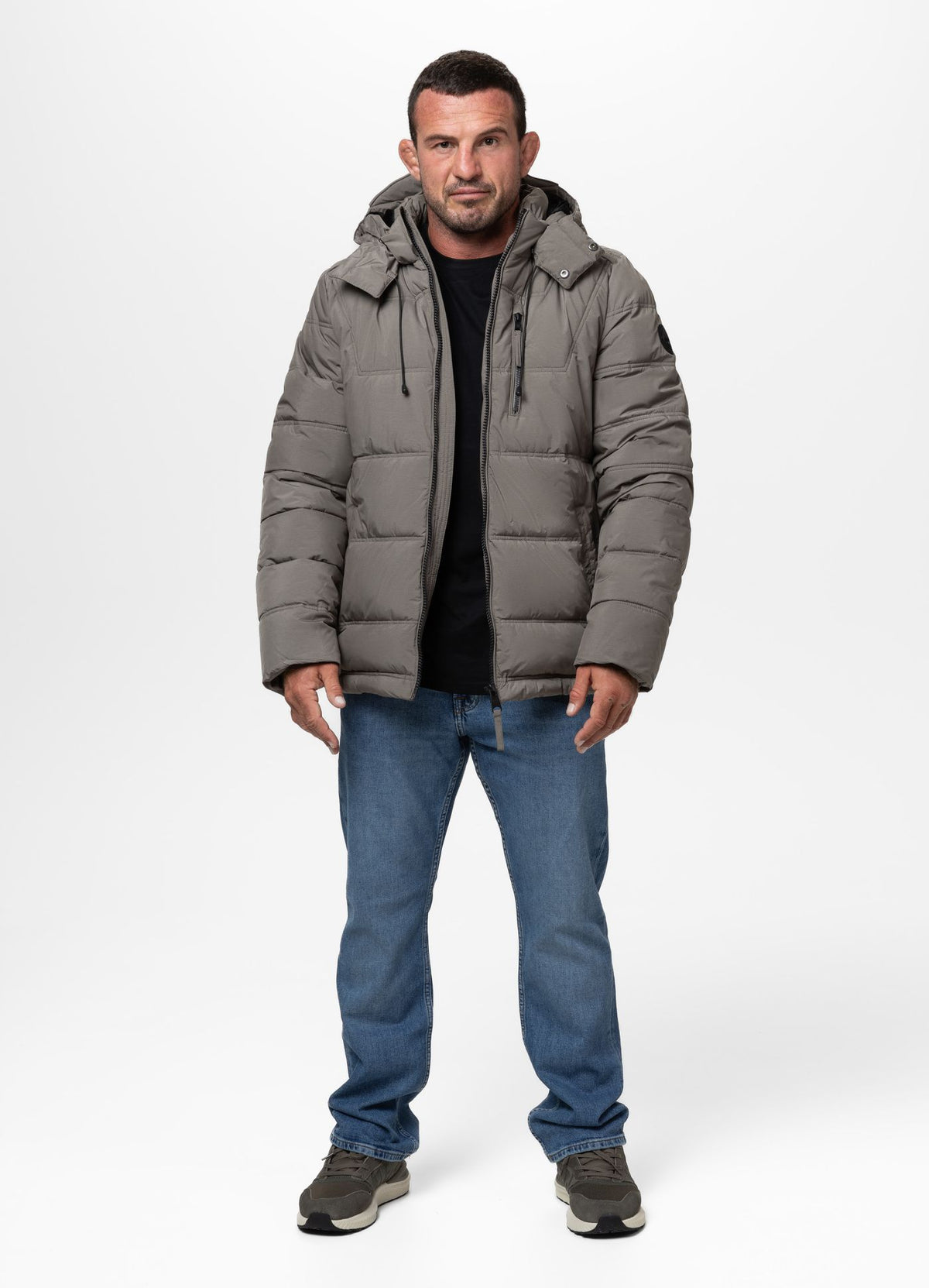 Quilted winter jacket with hood PIEDMONT